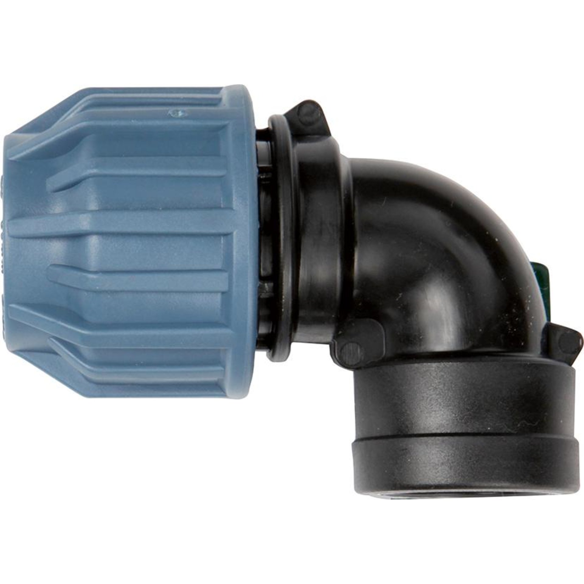 PP-Winkel-Rohr-Verschraubung IG 19mm(3/4") für 25mm Rohr Beschaffungsartikel