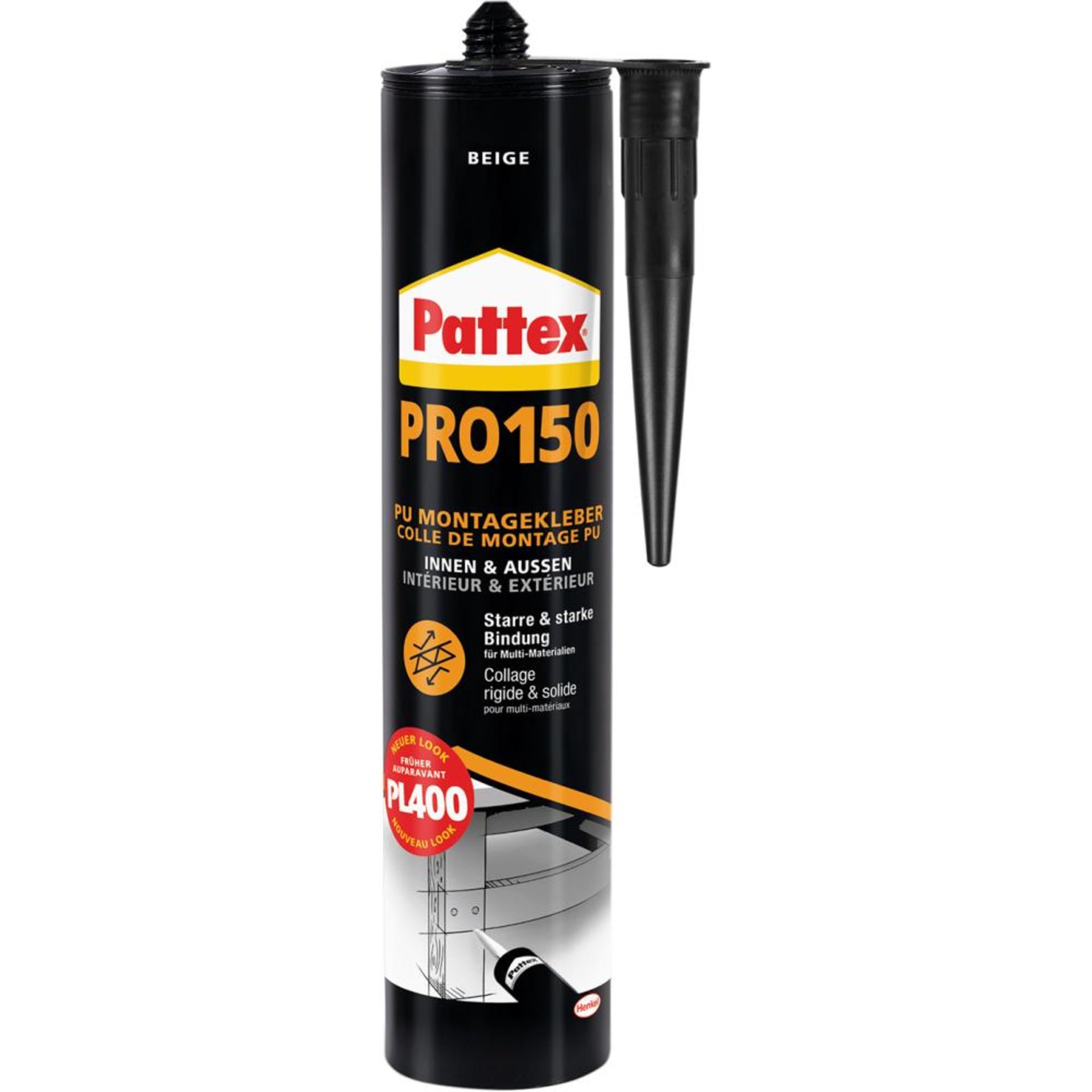 Pattex Montagekleber PRO150 495g Holzton hell