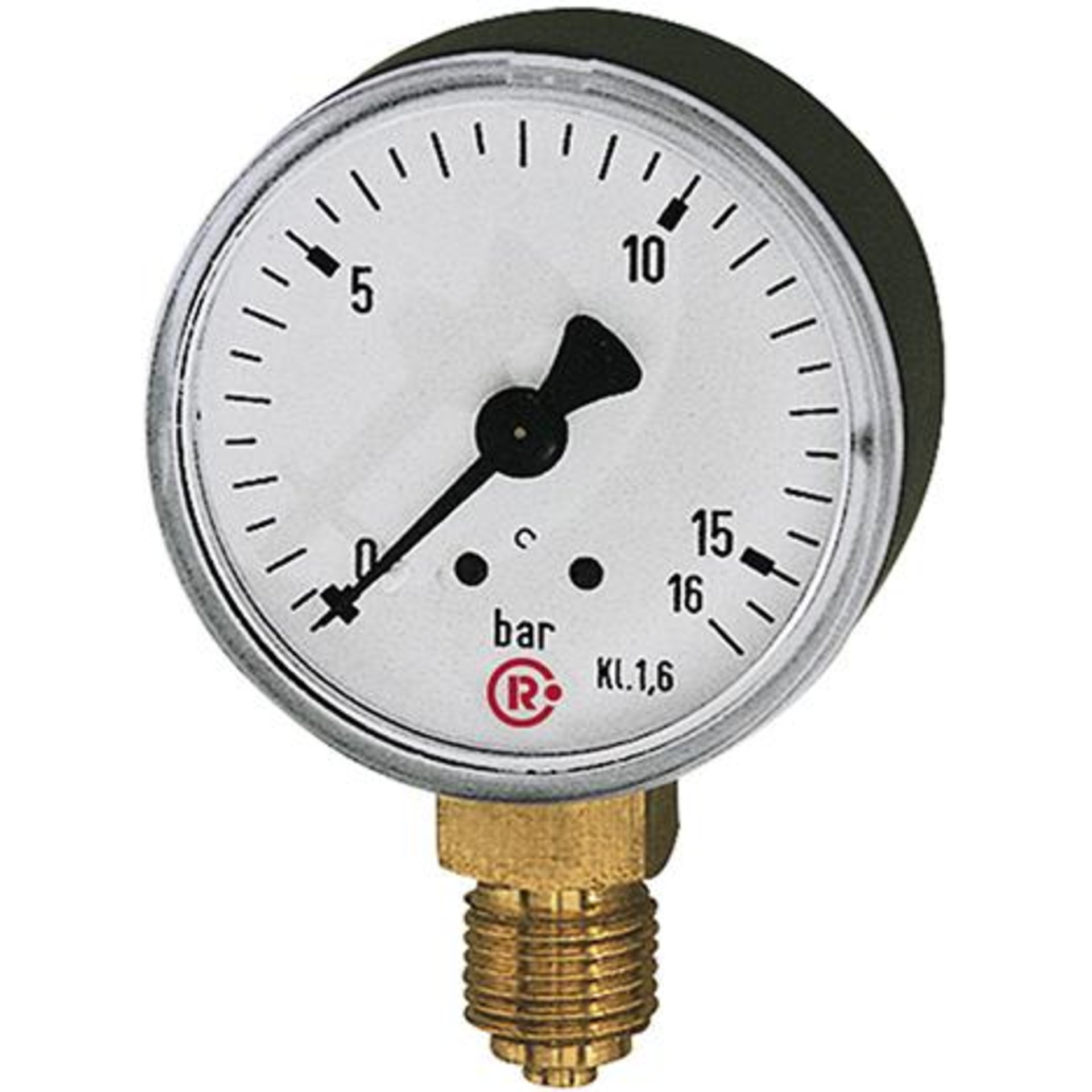 Manometer, Anschluss unten