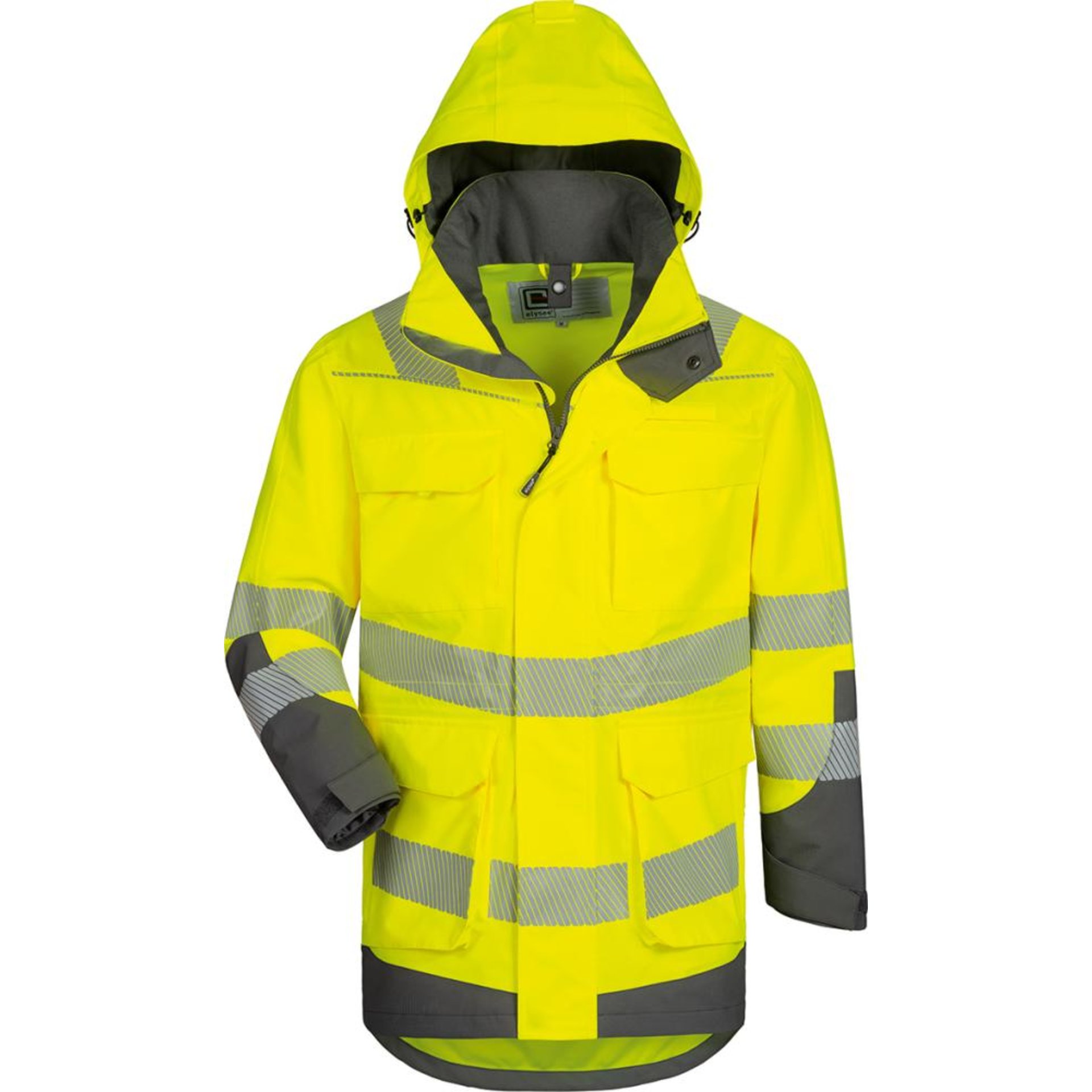 Warnschutzparka Arwid gelb/grau Gr.S