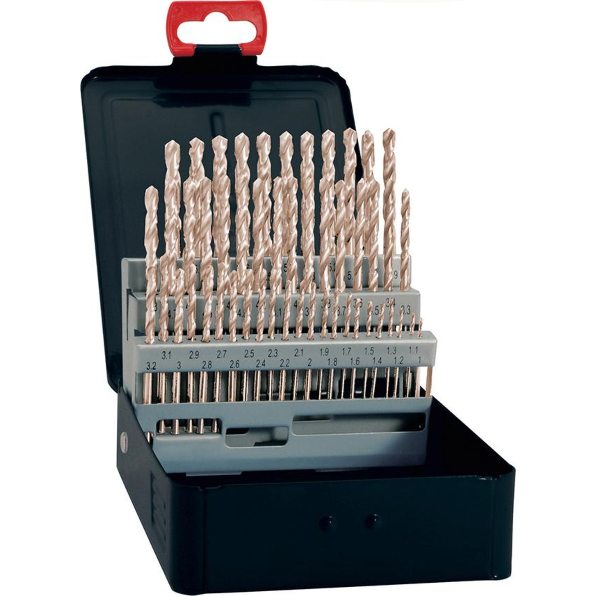 Spiralbohrer-Set DIN338 HSS geschliffen Typ N 1-10mm FORTIS