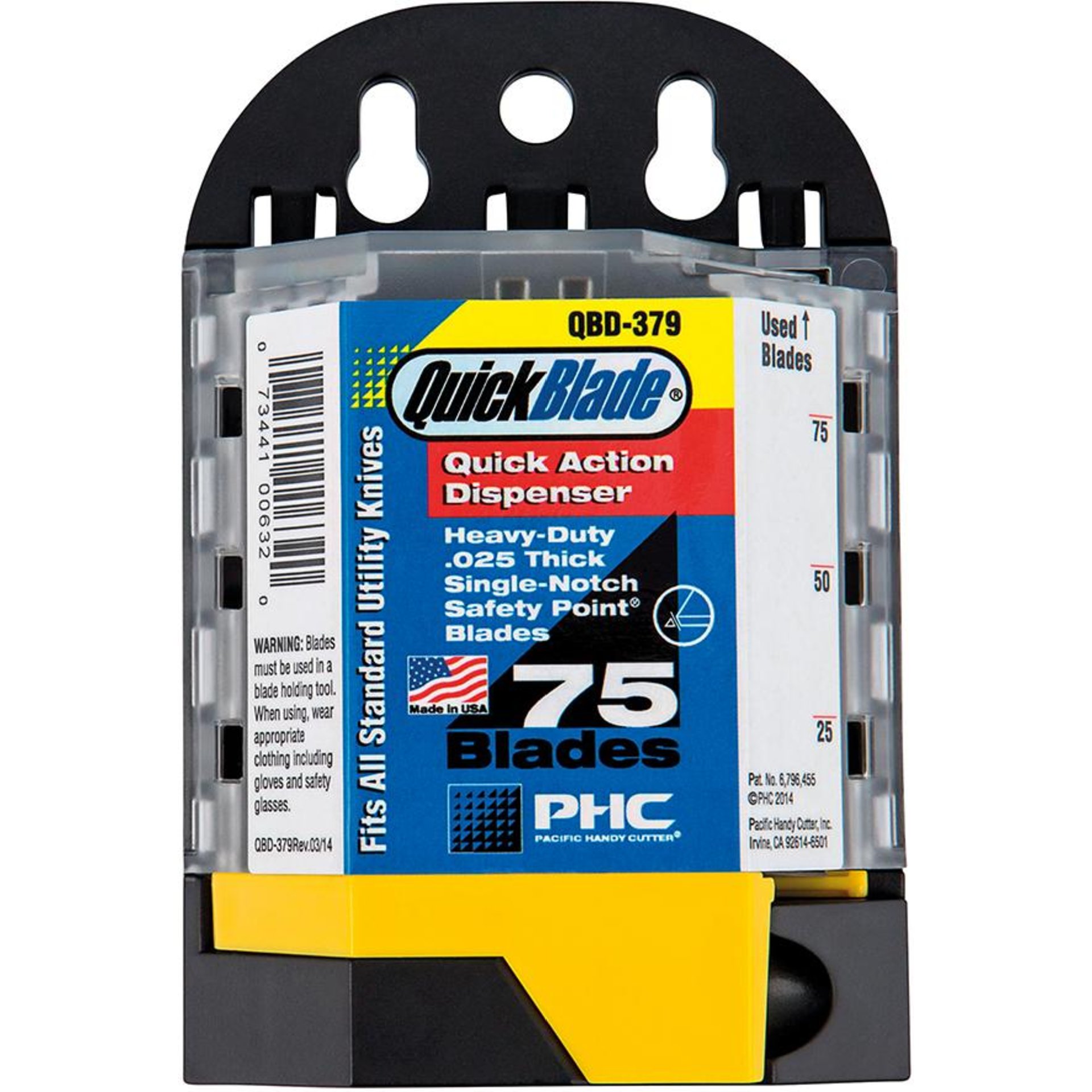 Sicherheits-Trapezklinge abgerundet Spender a 75 St. PACIFIC HANDY CUTTER