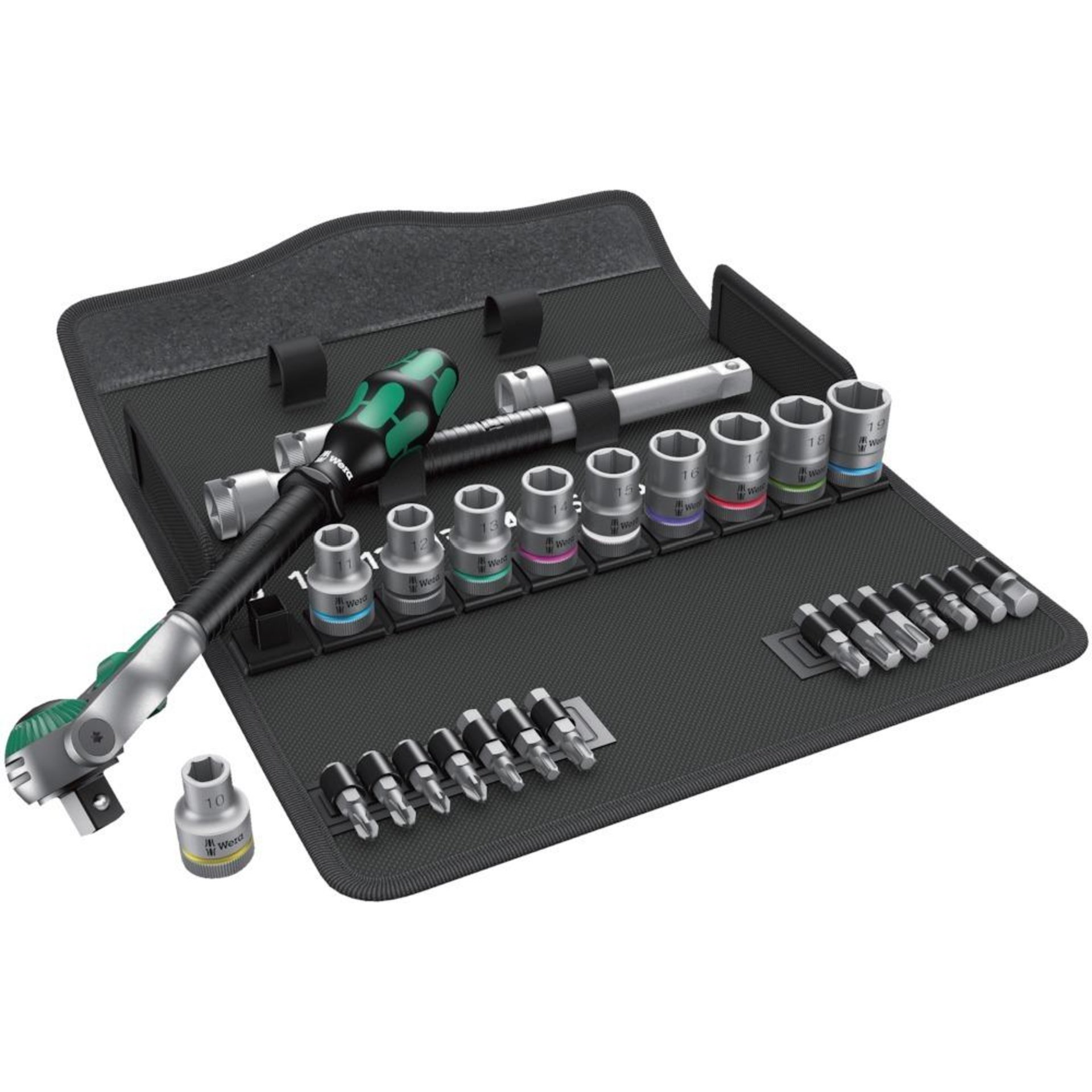 Steckschlüssel-Garnitur 1/2" ZYKLOP speed 28-teilig Wera
