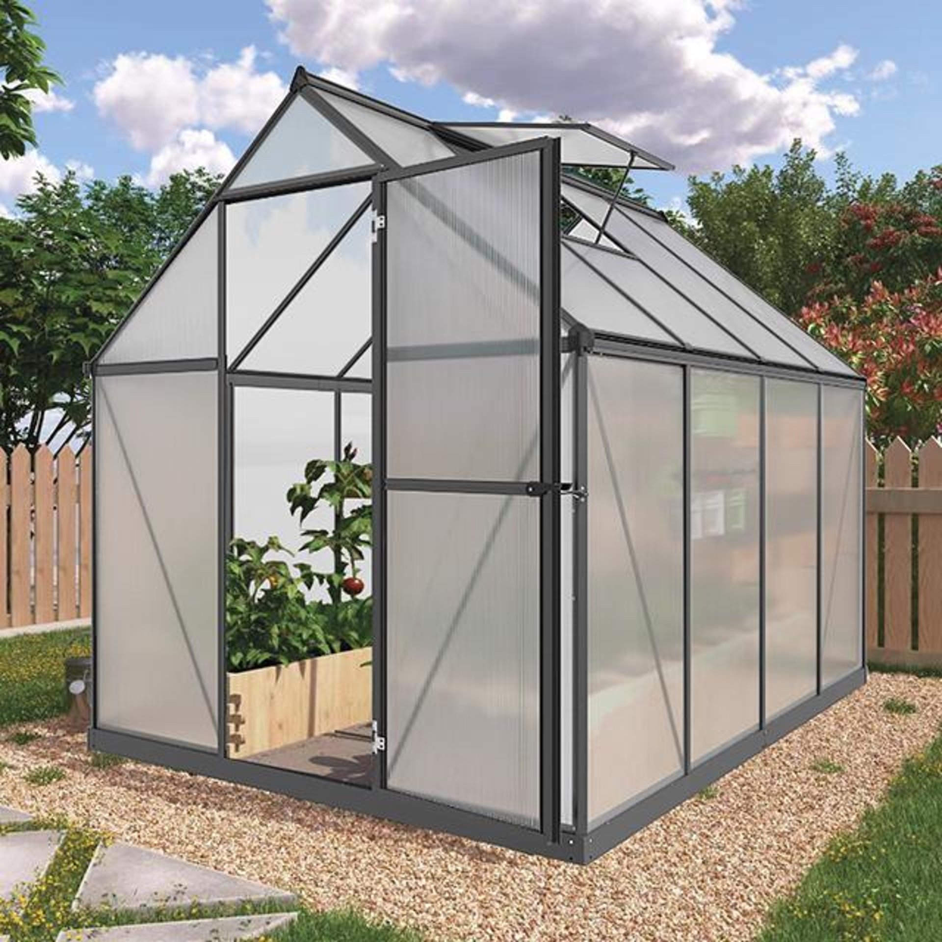 Gewächshaus Comfort 4,4 m² 182x241x208cm (BxTxH) Beschaffungsartikel