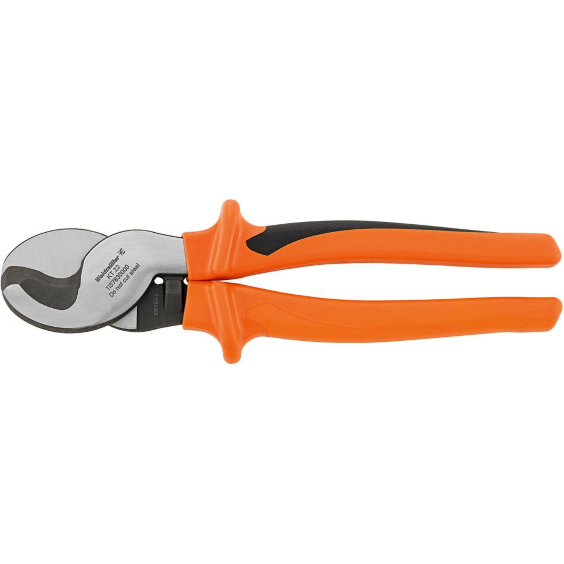 Kabelschere VDE mit Mehrkomponenten-Griffen 245mm KT 22 VDE Weidmüller
