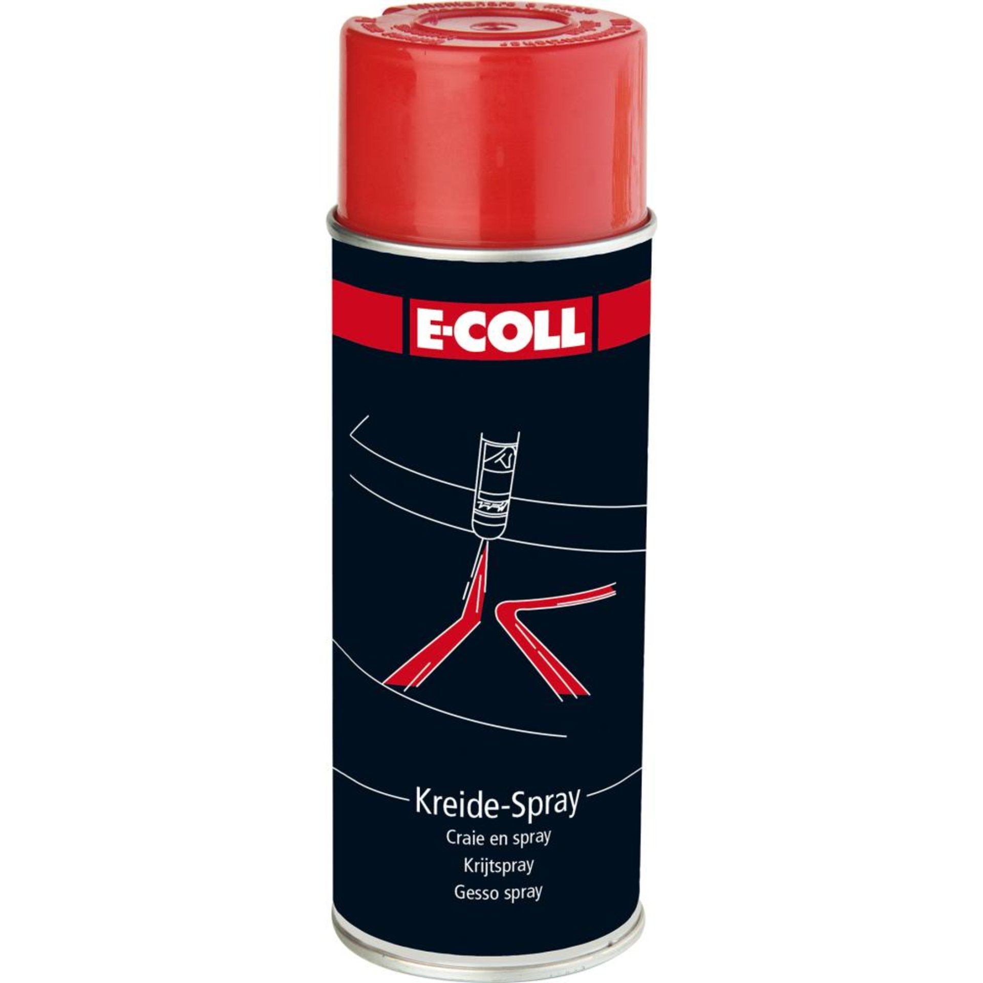 Kreidespray 400ml rot E-COLL