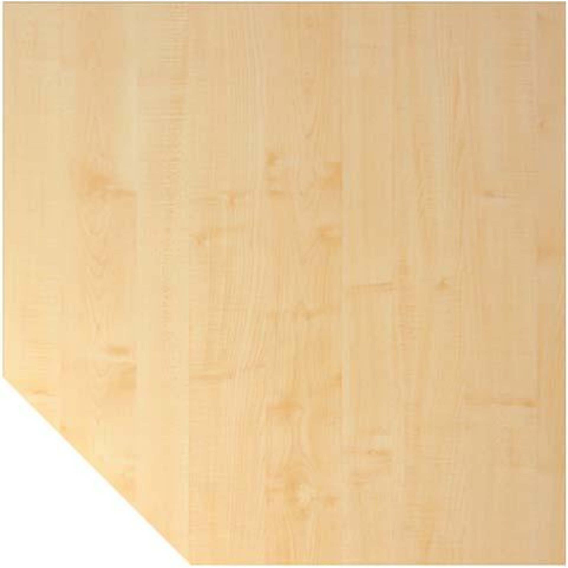 Trapezeckplatte 1200x1200 mm Ahorn