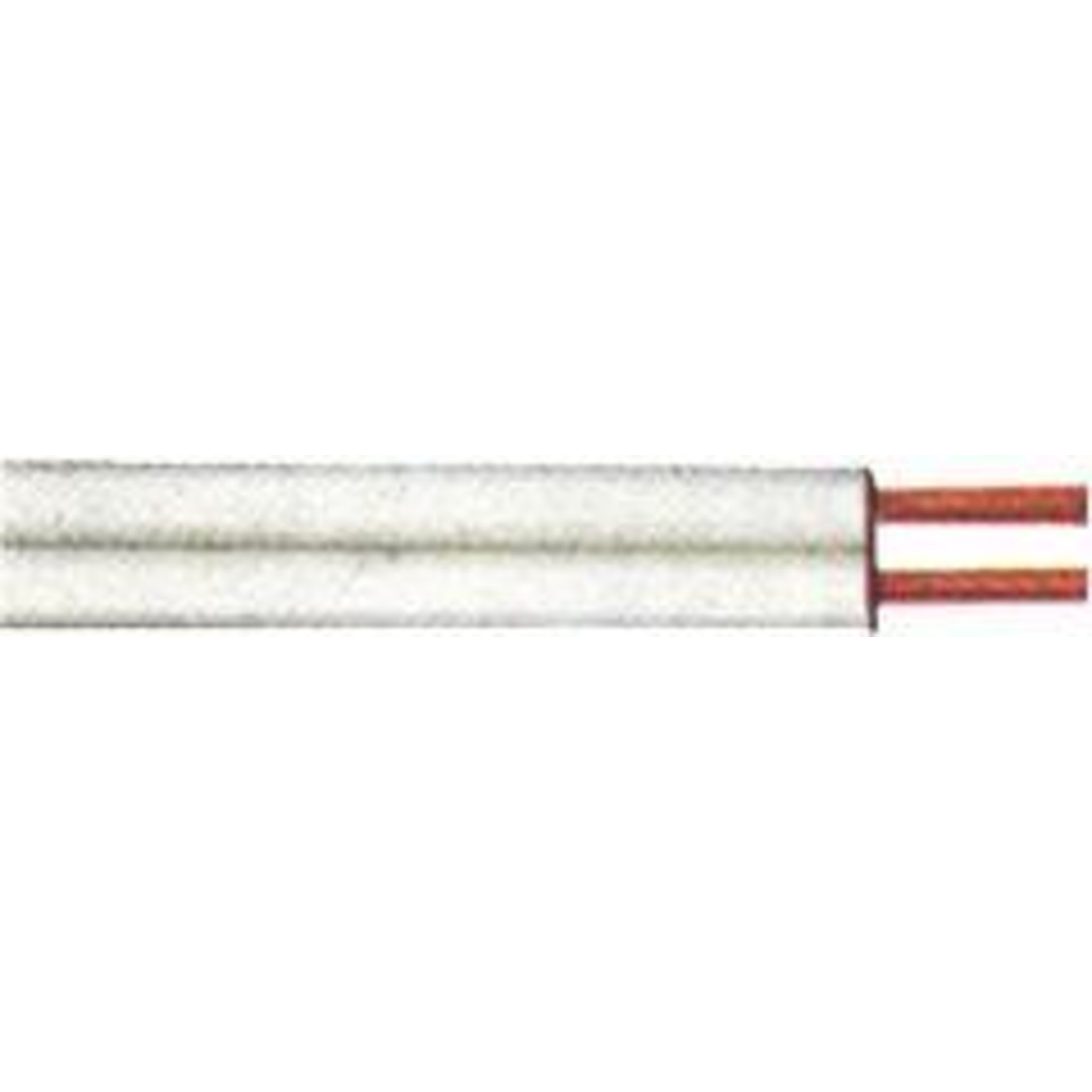 Zwillingsleitung XYFAZ-H 2x0,75mm2, 25m-Ring, weiß