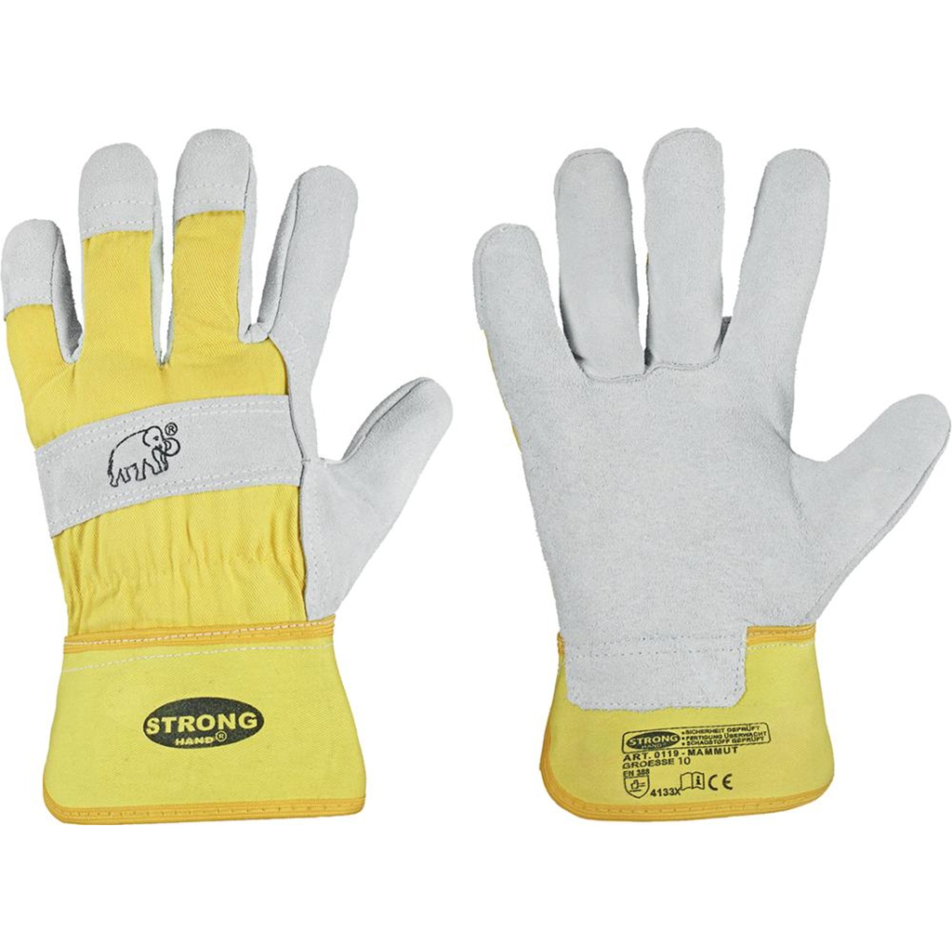 Rindkernspaltlederhandschuh Mammut