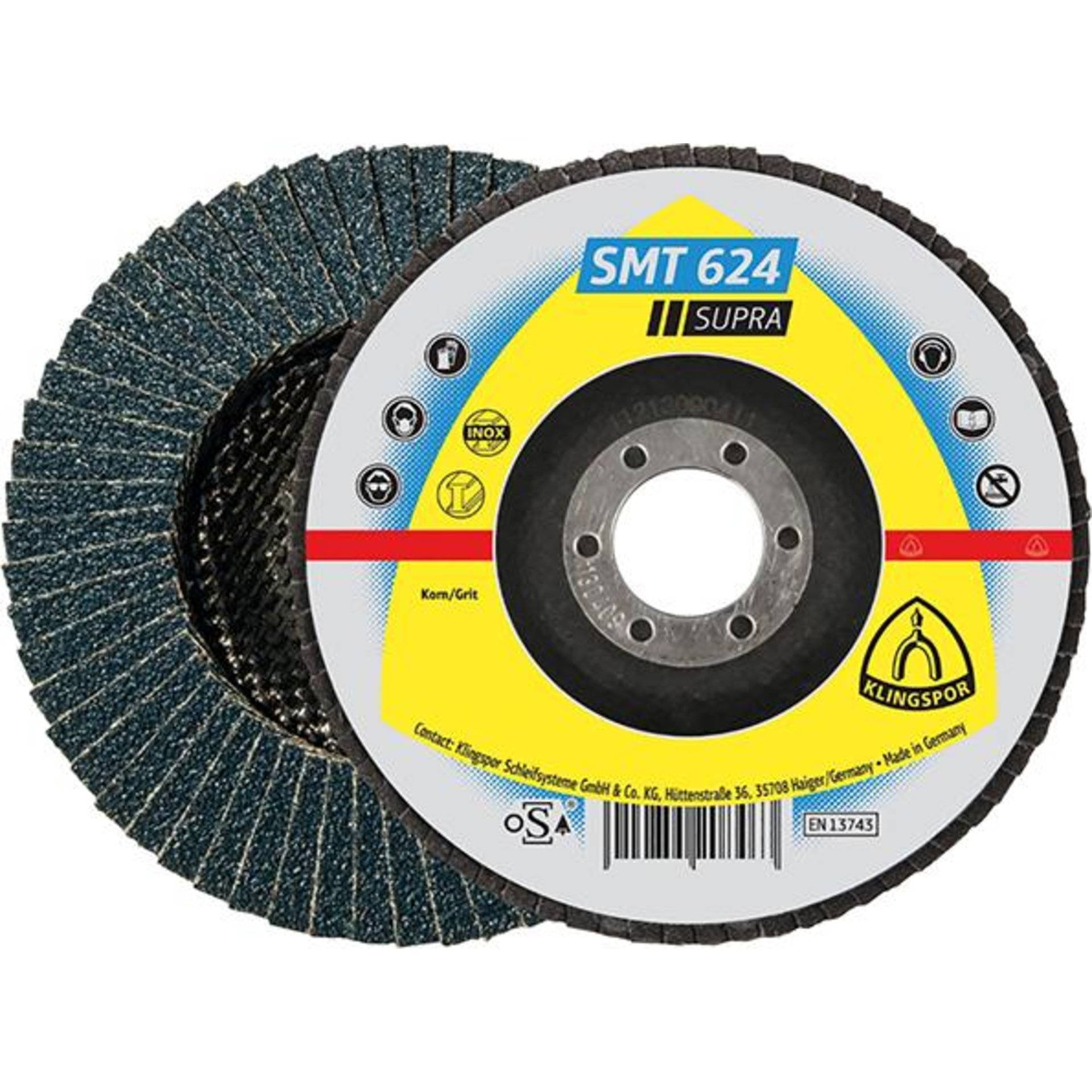 Schleifmopteller SMT624 115mm K 40 gew. Klingspor