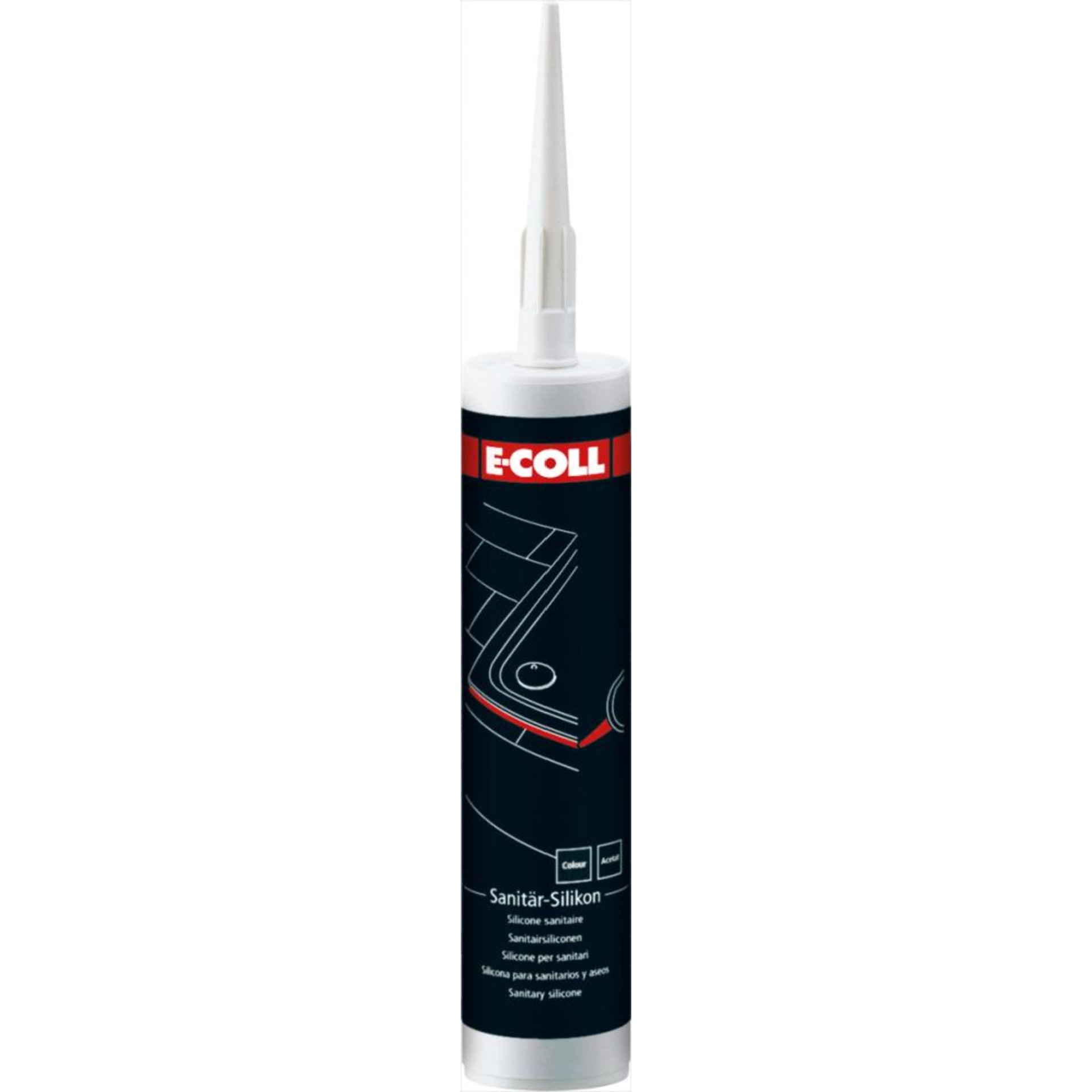 Sanitär-Silikon 310ml grau E-COLL