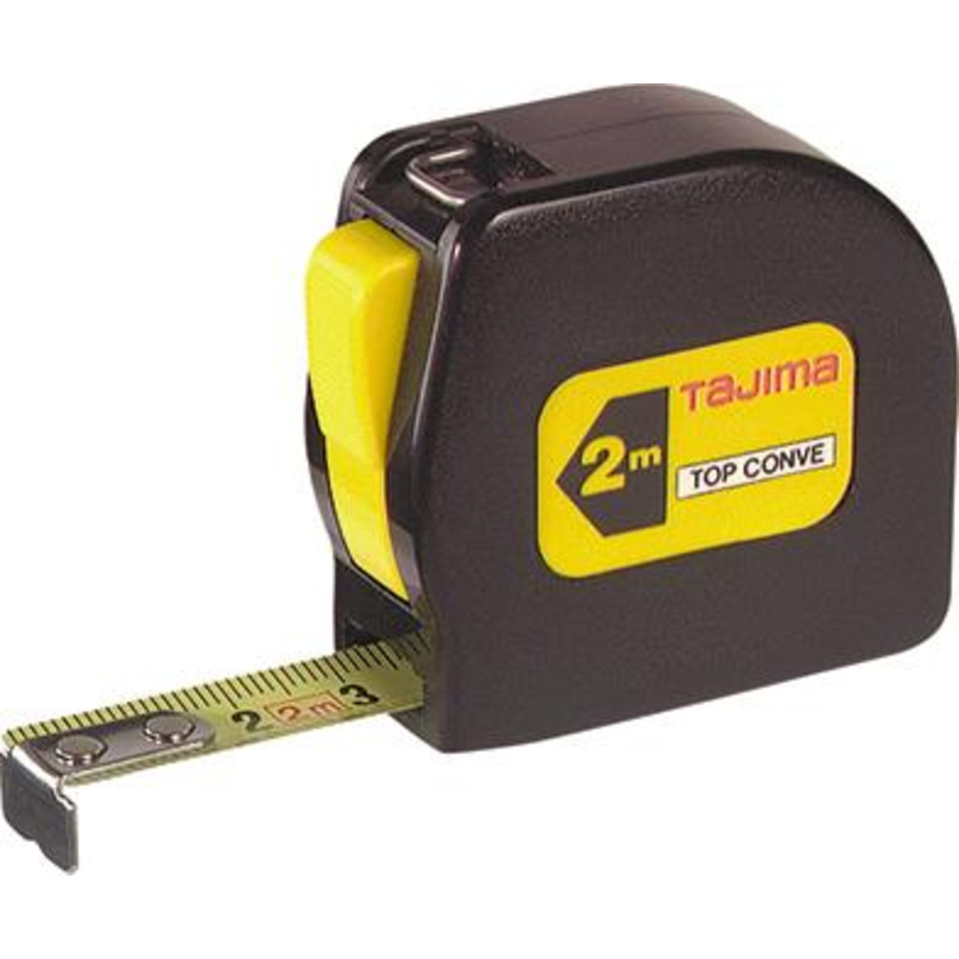 Taschenbandmaß TOP CONVE 2mx13mm gelb Tajima