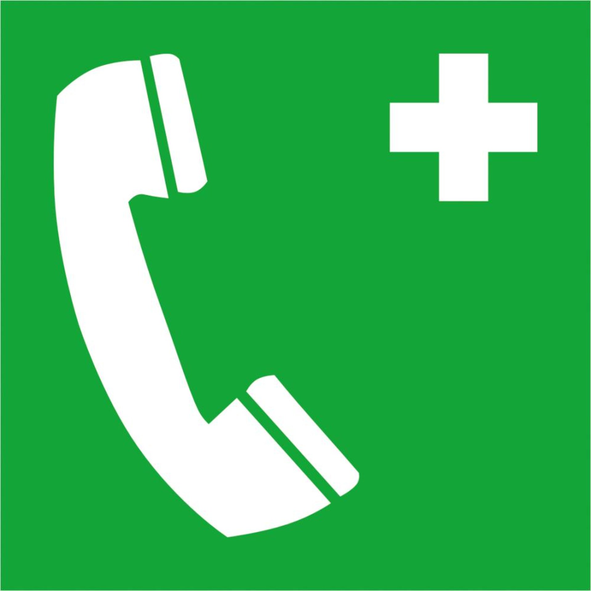 Rettungsschild, Notruftelefon