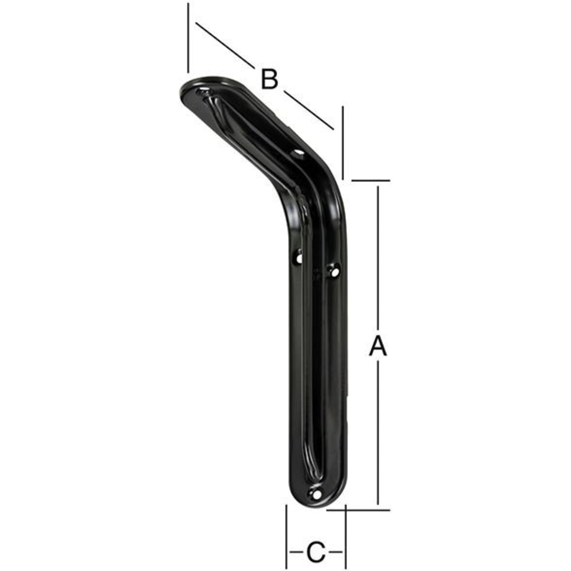 Konsole 295X195 ,schwarz VORMANN