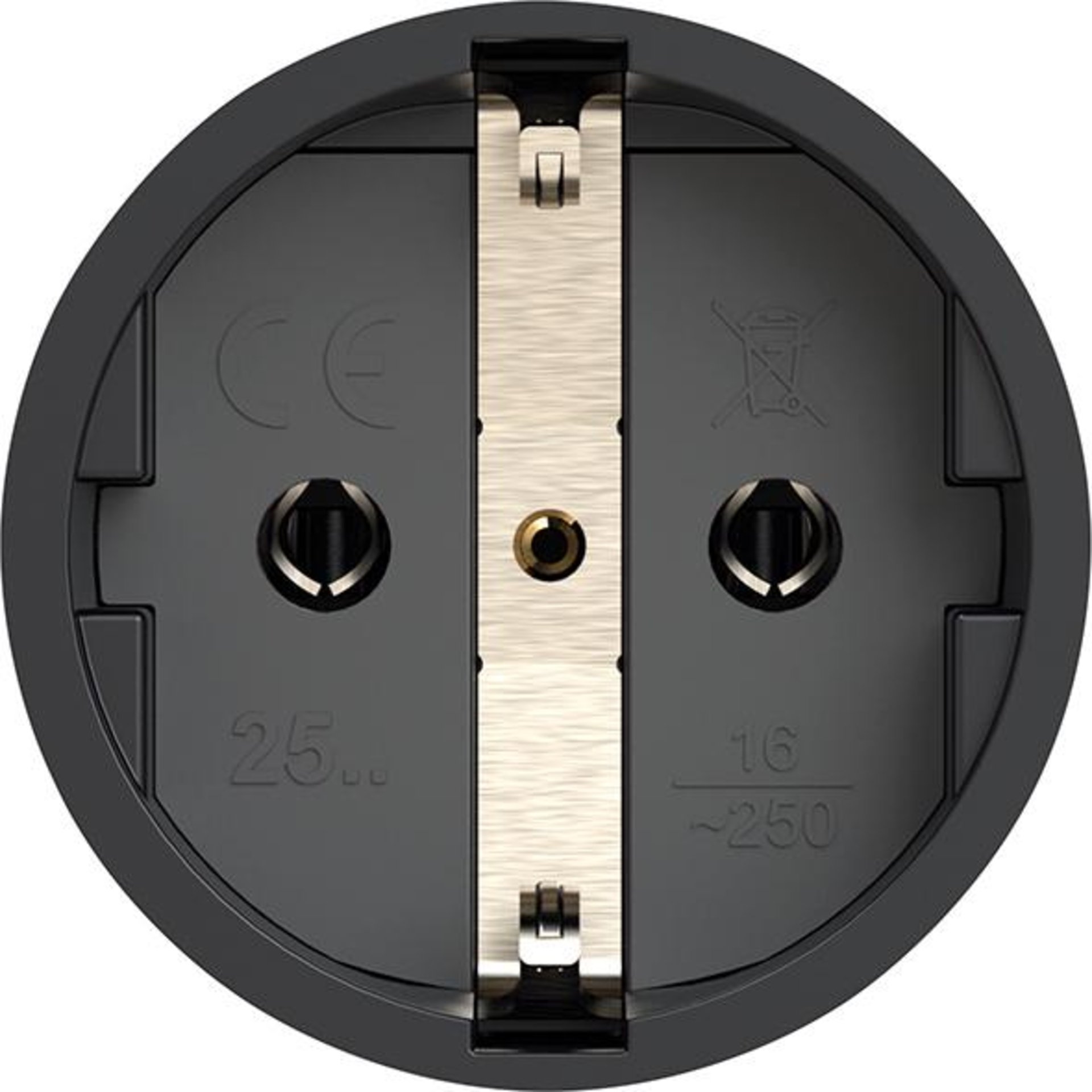 Schutzkontaktkupplung IP20 Vollgummi 16A / 250V AC / 3p (2P+E)