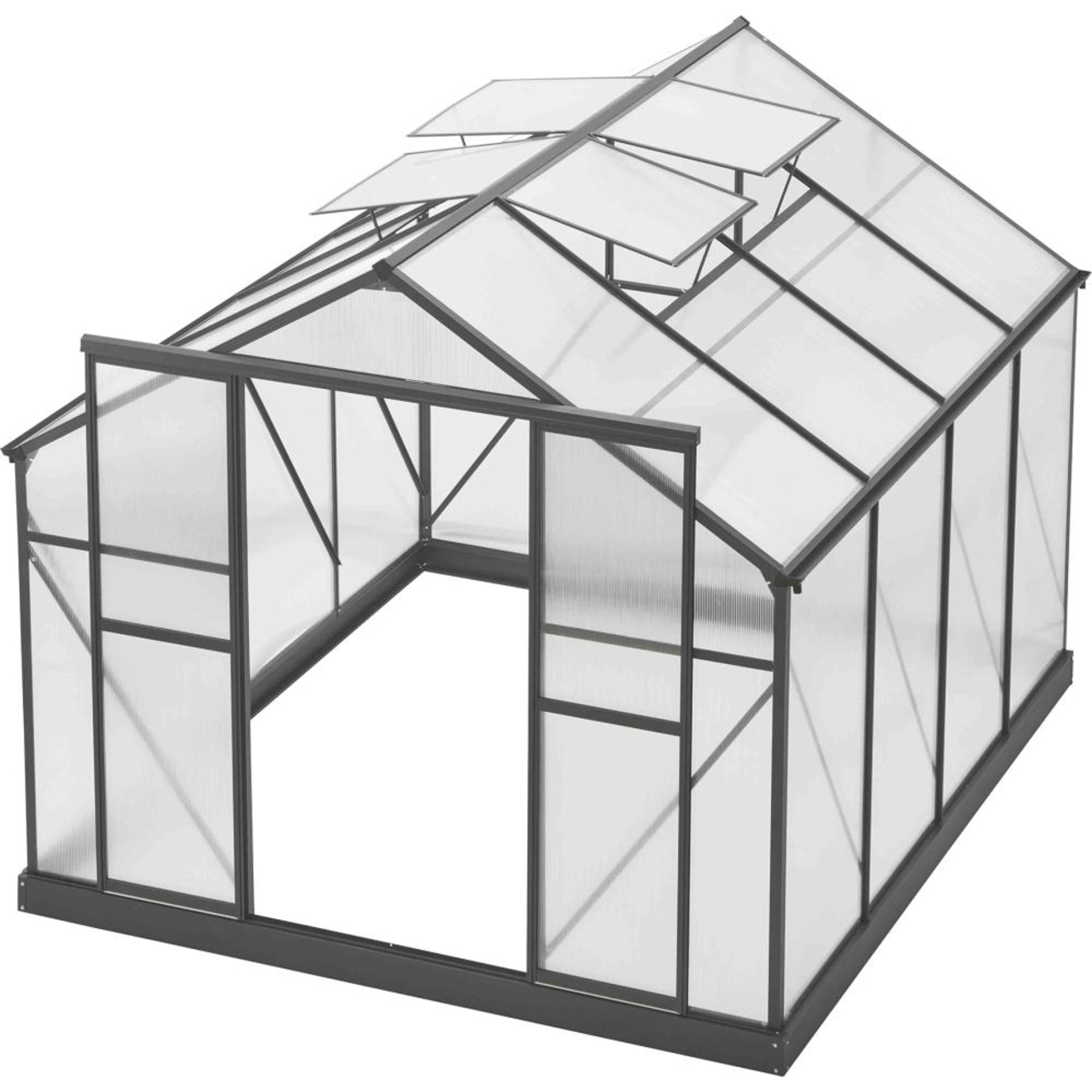 Gewächshaus Premium 7 m² 294x244x227cm (BxTxH) Beschaffungsartikel