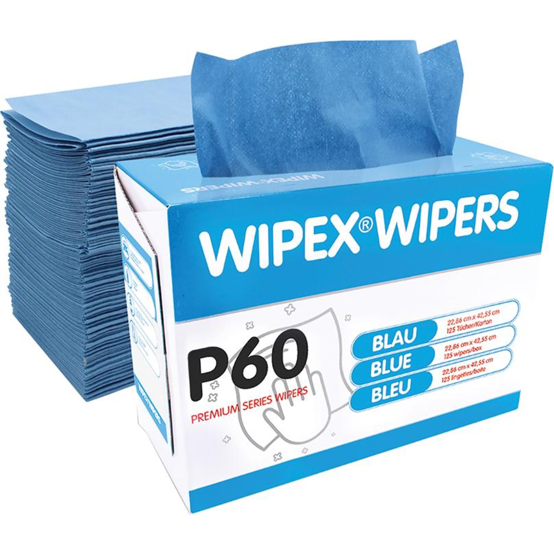 WIPEX Wipers Tuchgröße ca. 23 x 42 cm 125 Tücher pro Box