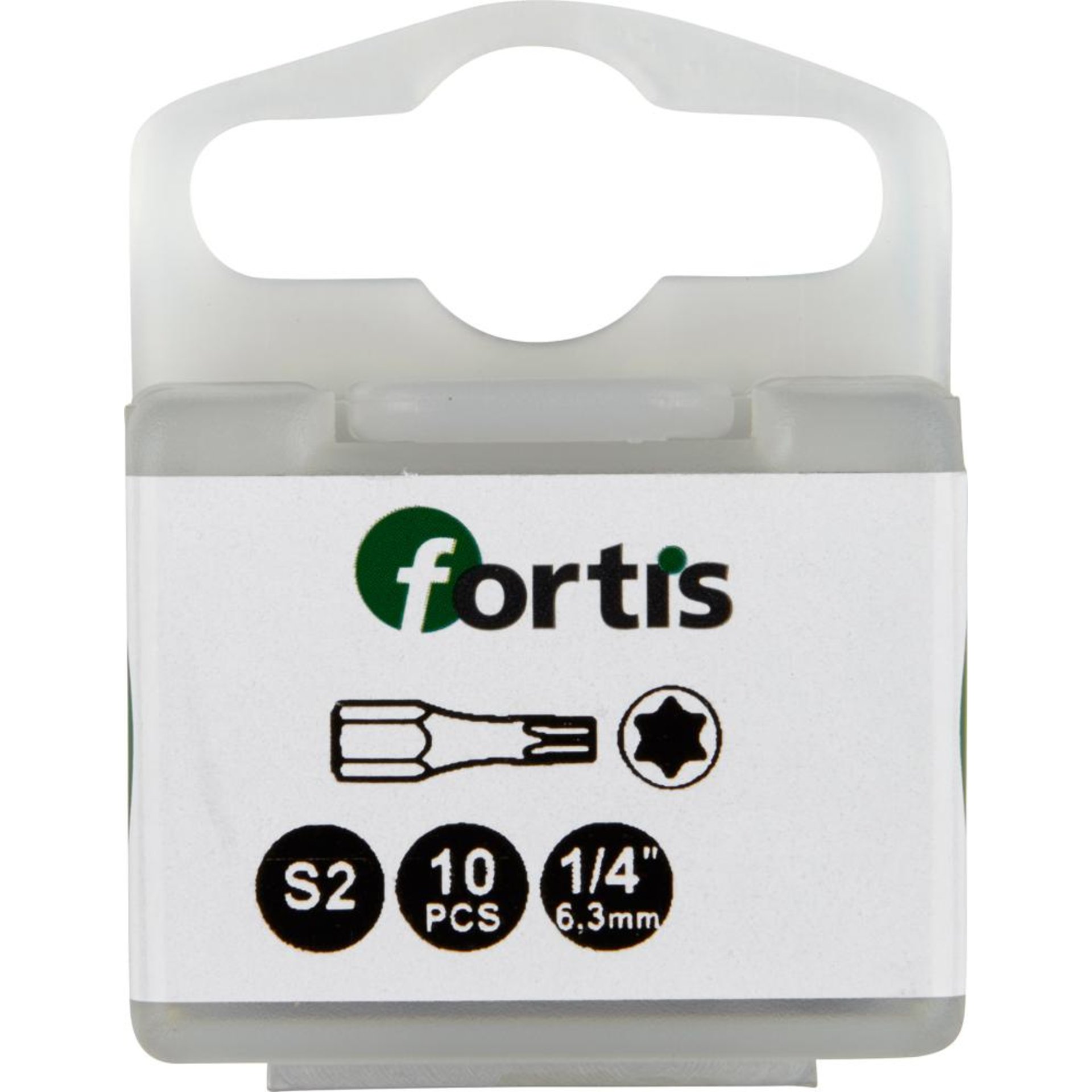 Bit Torsion 1/4" DIN3126 C6,3 T25x25mm 10er Pack FORTIS