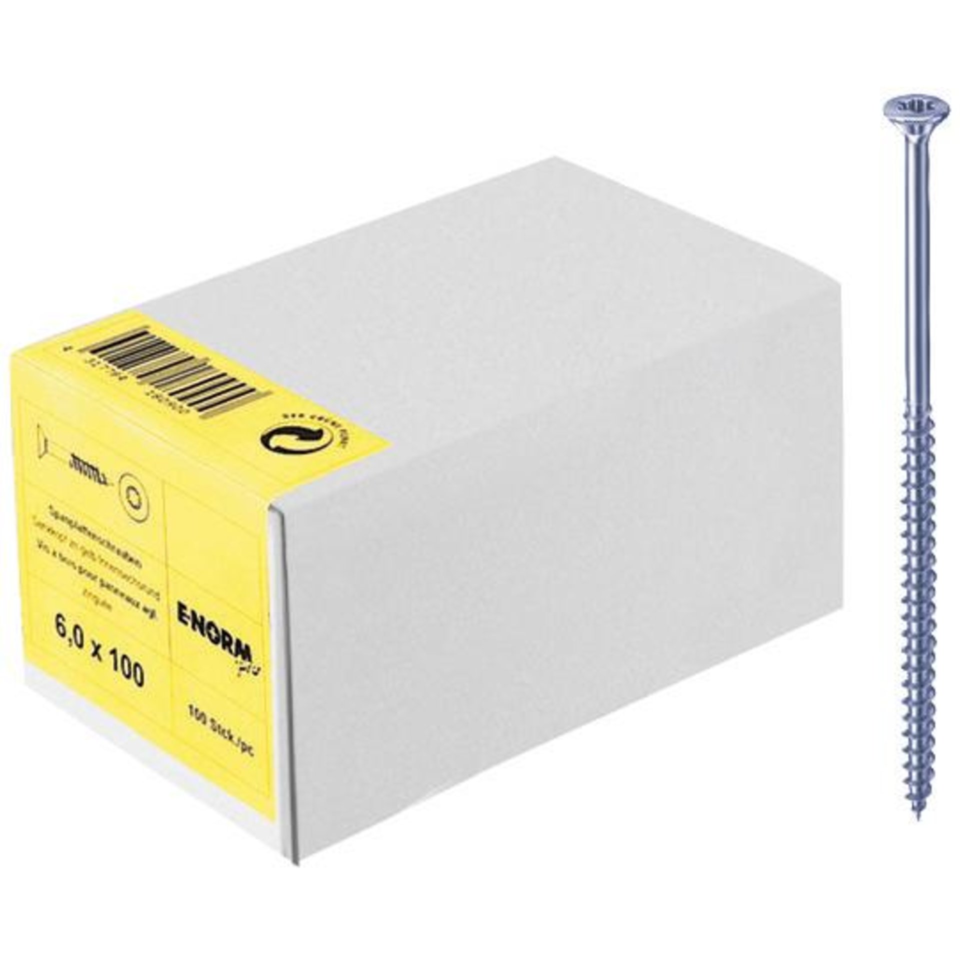 Spanplattenschraube, blau, Voll-/Teilgewinde