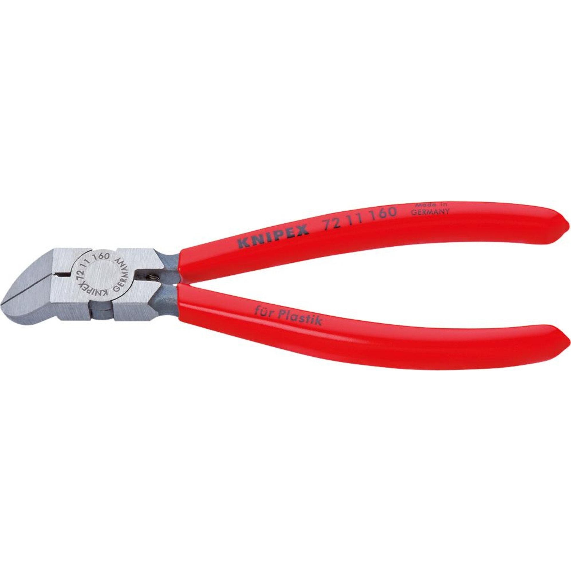 Seitenschneider für Kunststoff gewinkelt 45Grad 160mm KNIPEX