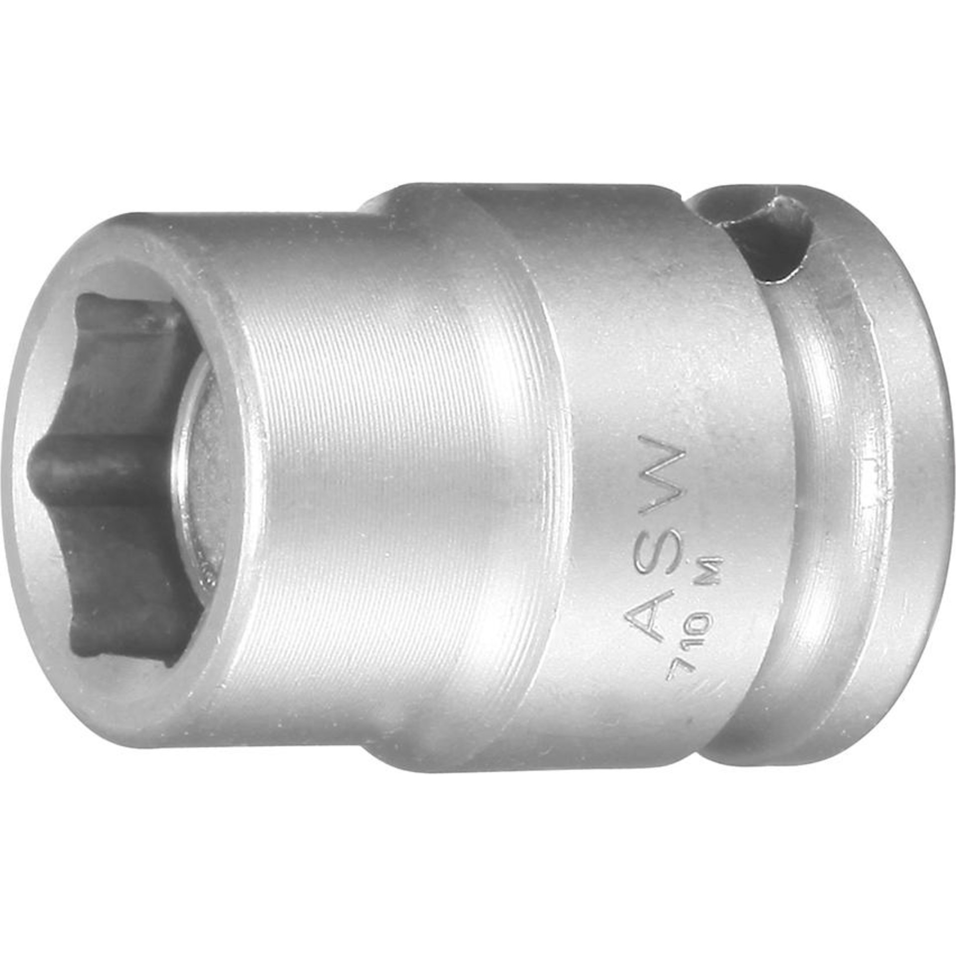 Kraft- Steckschlüsseleinsatz mit Magnet 3/8" 17mm ASW