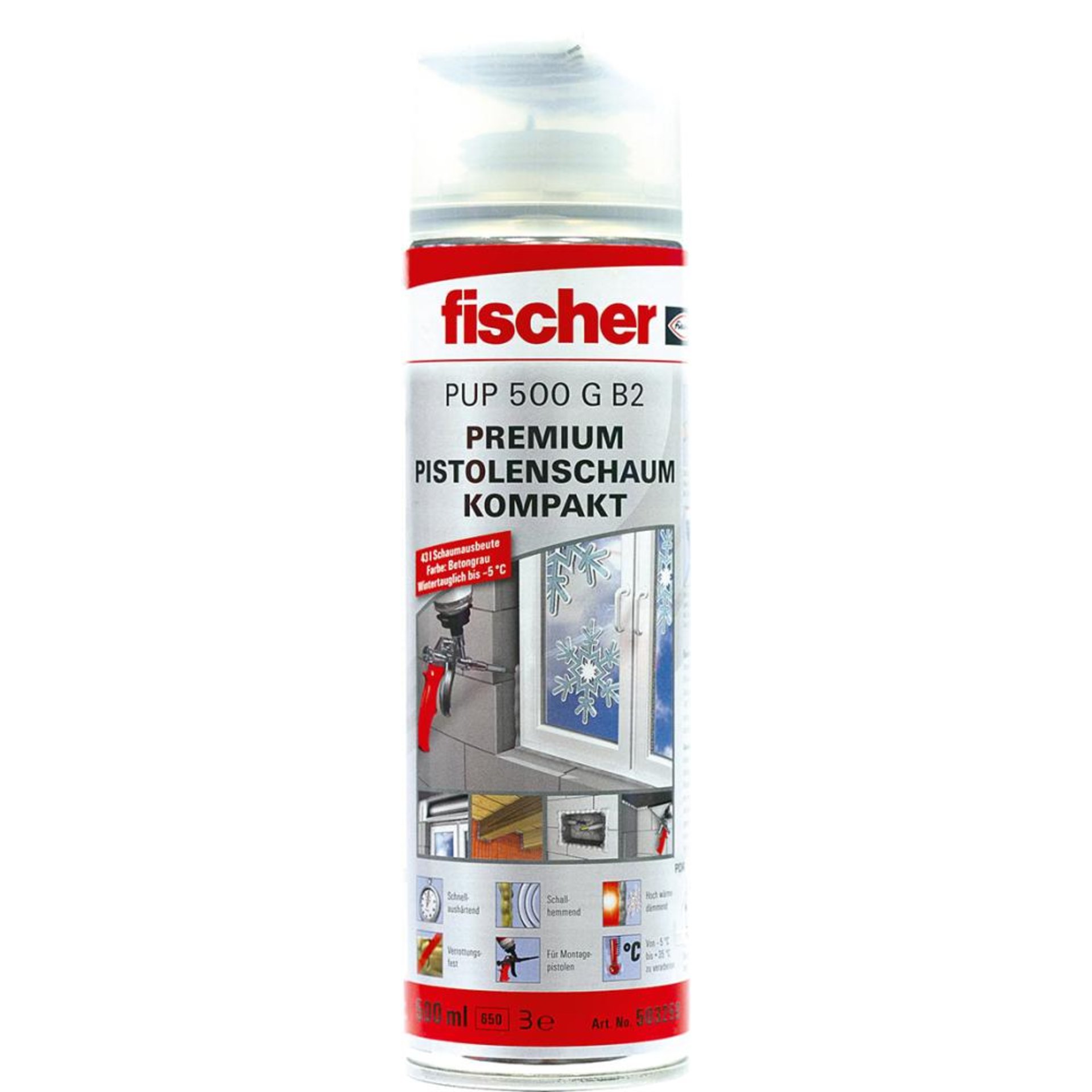 fischer 1K PistolenschaumPUP 500 G B2