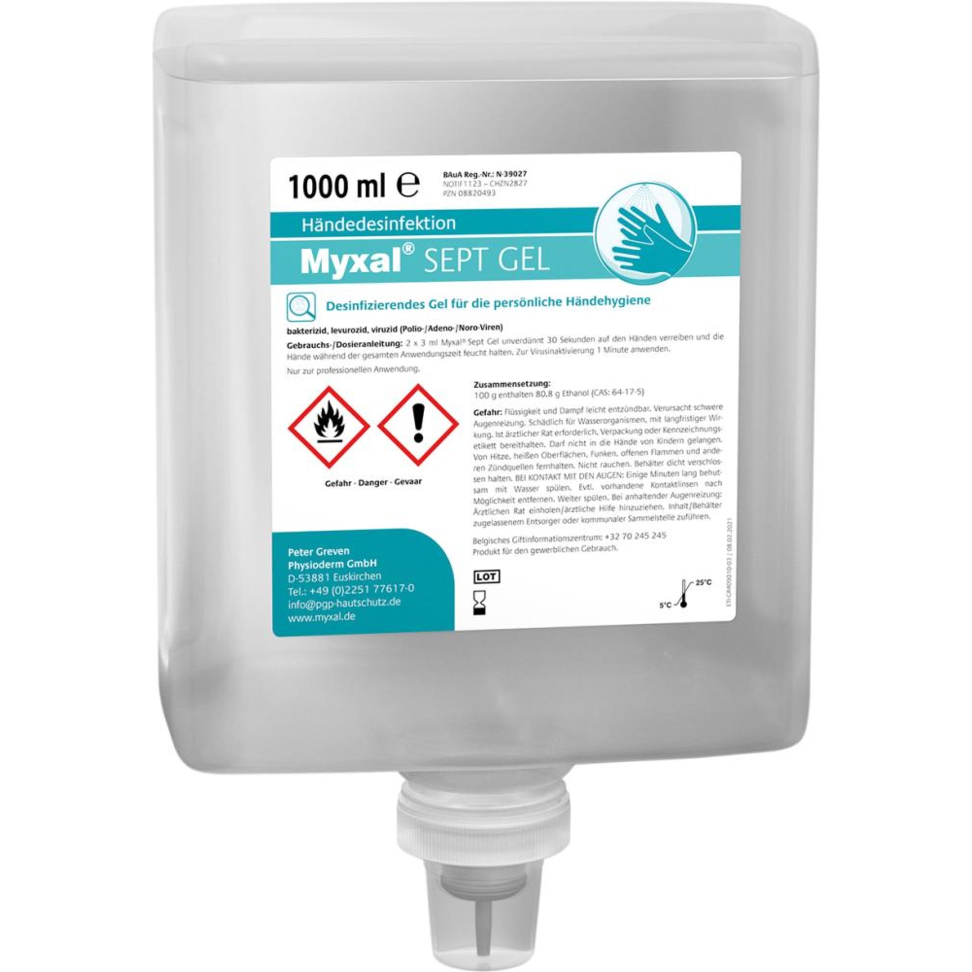 Händedesinfektion Myxal® Sept Gel