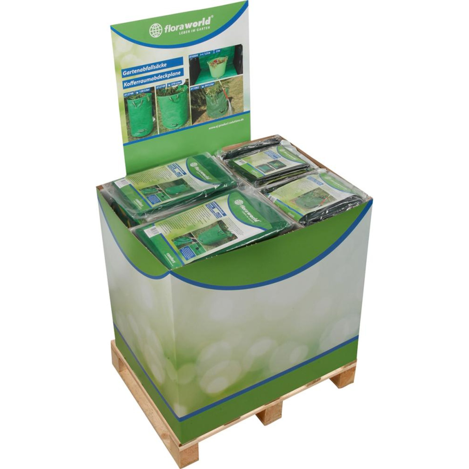 Gartenabfallsäcke u.Kofferaumabdeckplane FWDisplayBeschaffungsartikel