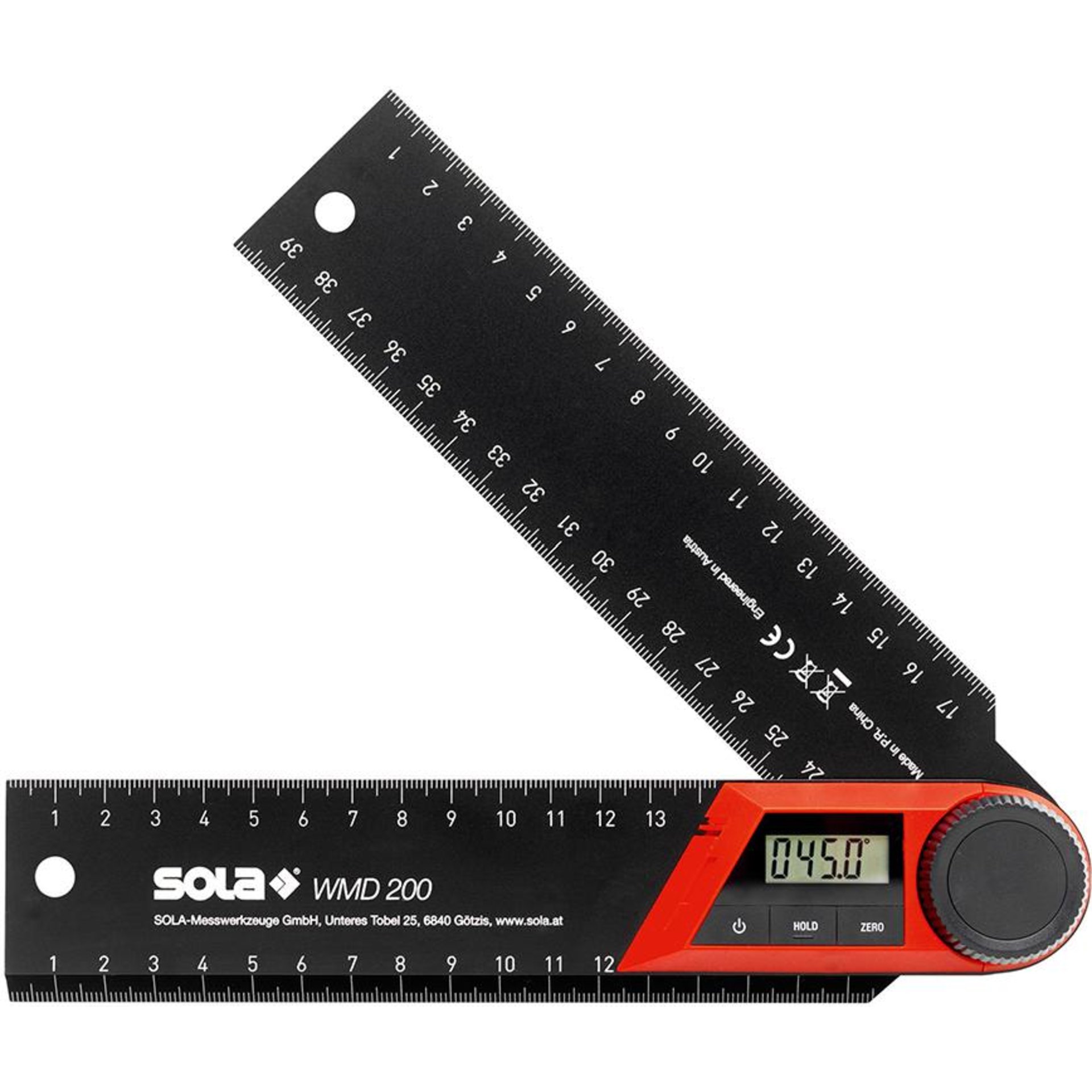 Winkelmesser WMD 200mm Digital Sola