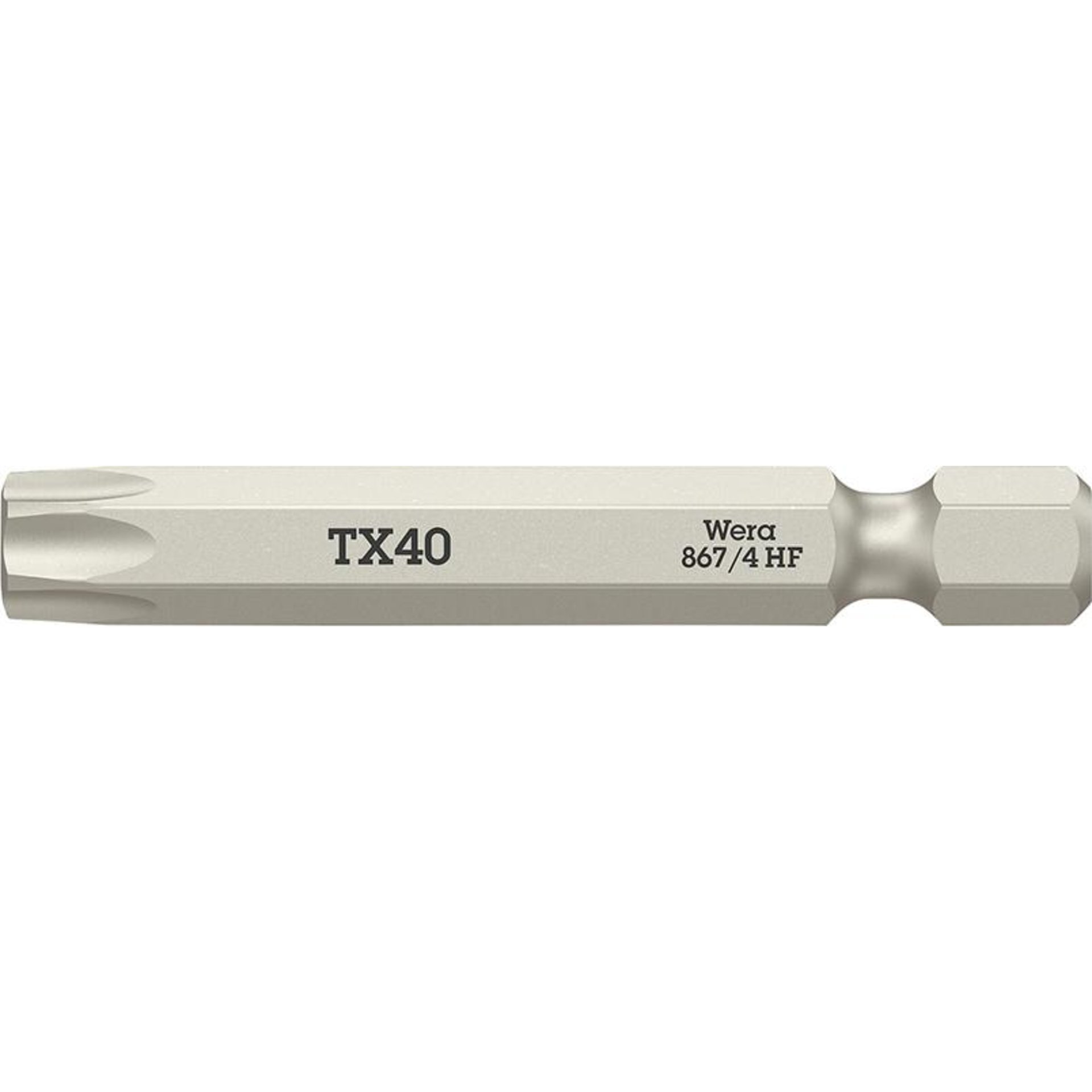 Bit zähhart 1/4" DIN 3126 E6,3 T40x50mm Haltefunktion Wera