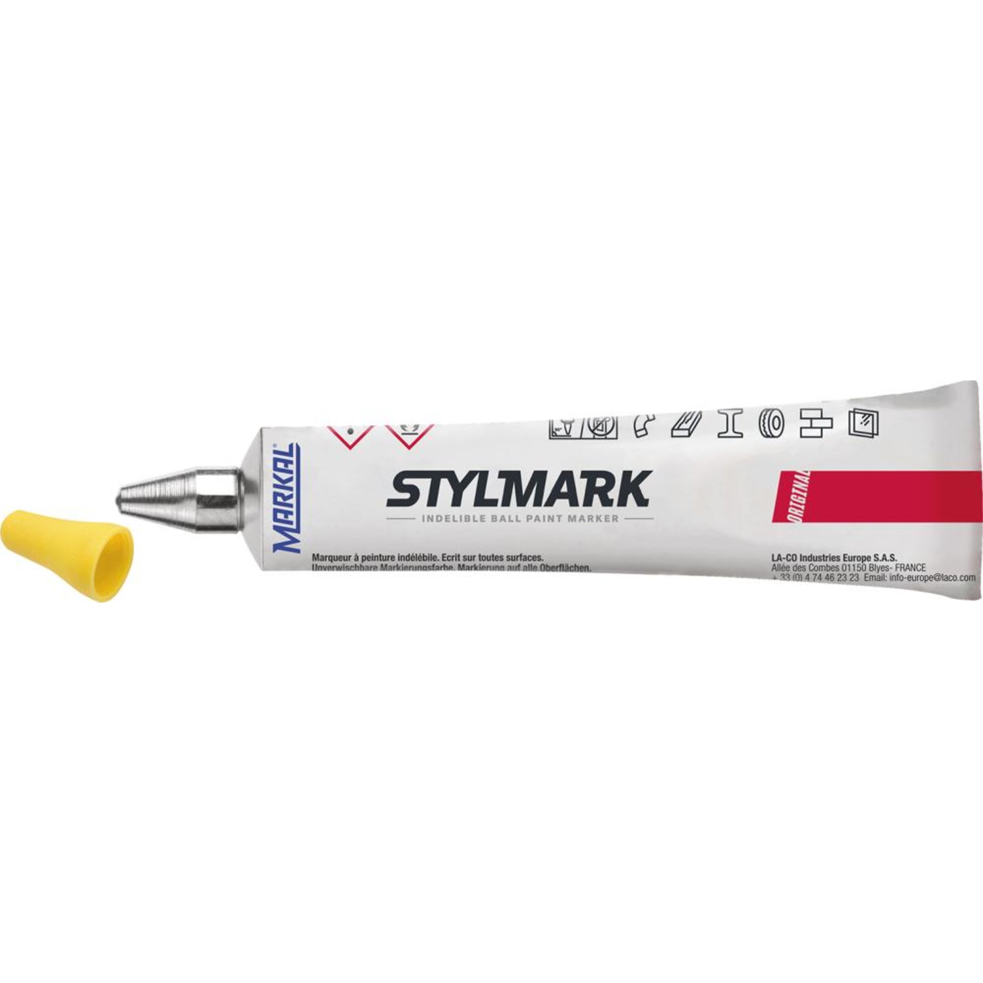 Tubenschreiber Markal Stylmark 50ml gelb