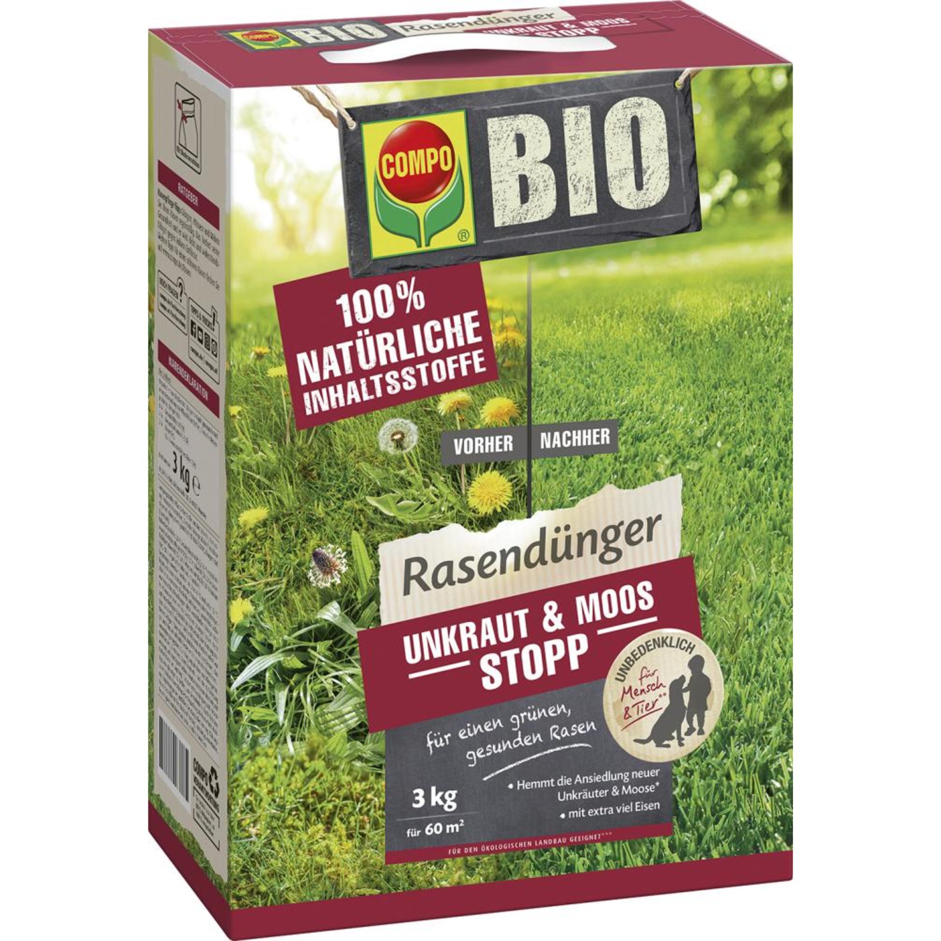 BIO Rasendünger Unkraut & Moos Stopp