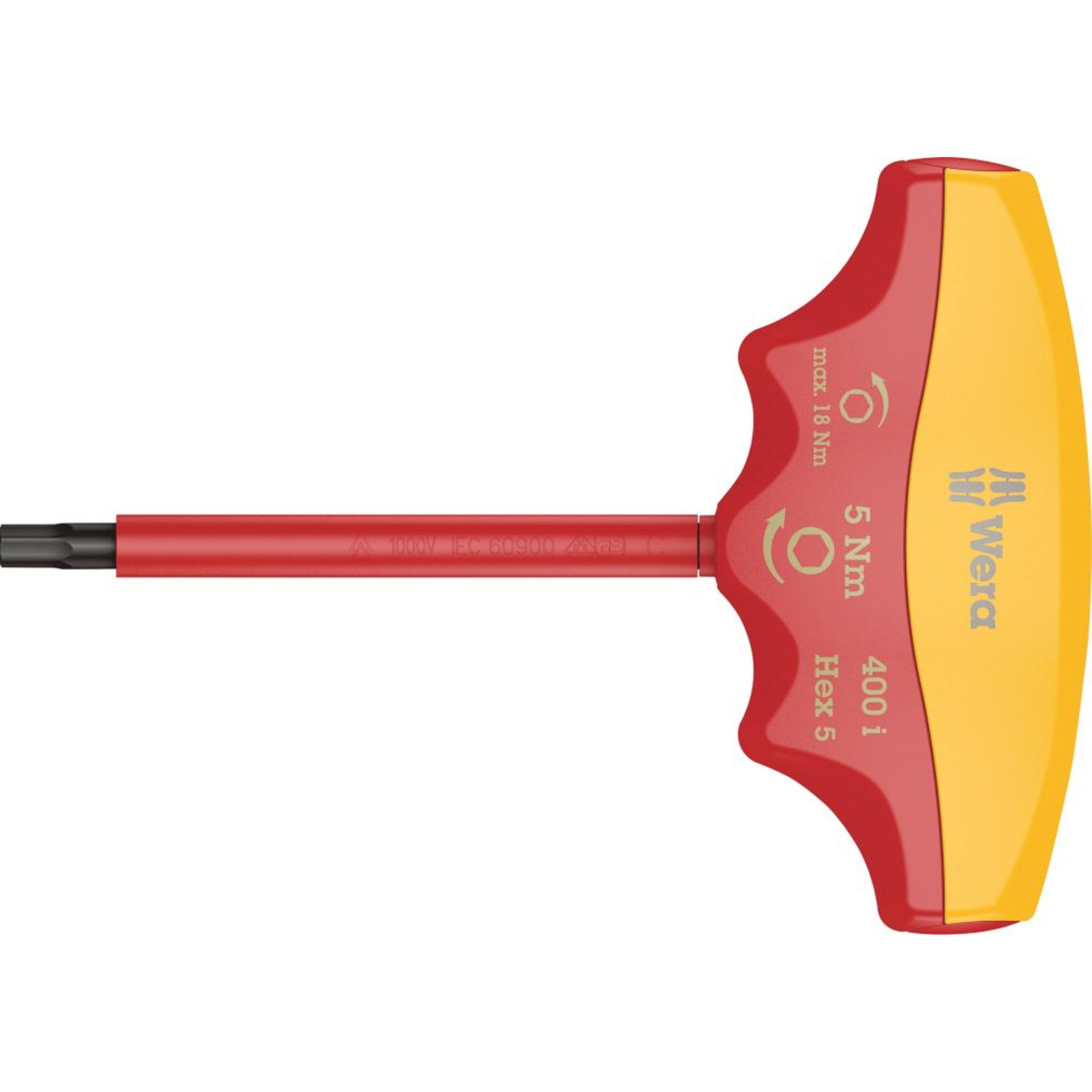 Drehmomentindikator VDE mit T-Griff 5x90mm 5Nm Wera