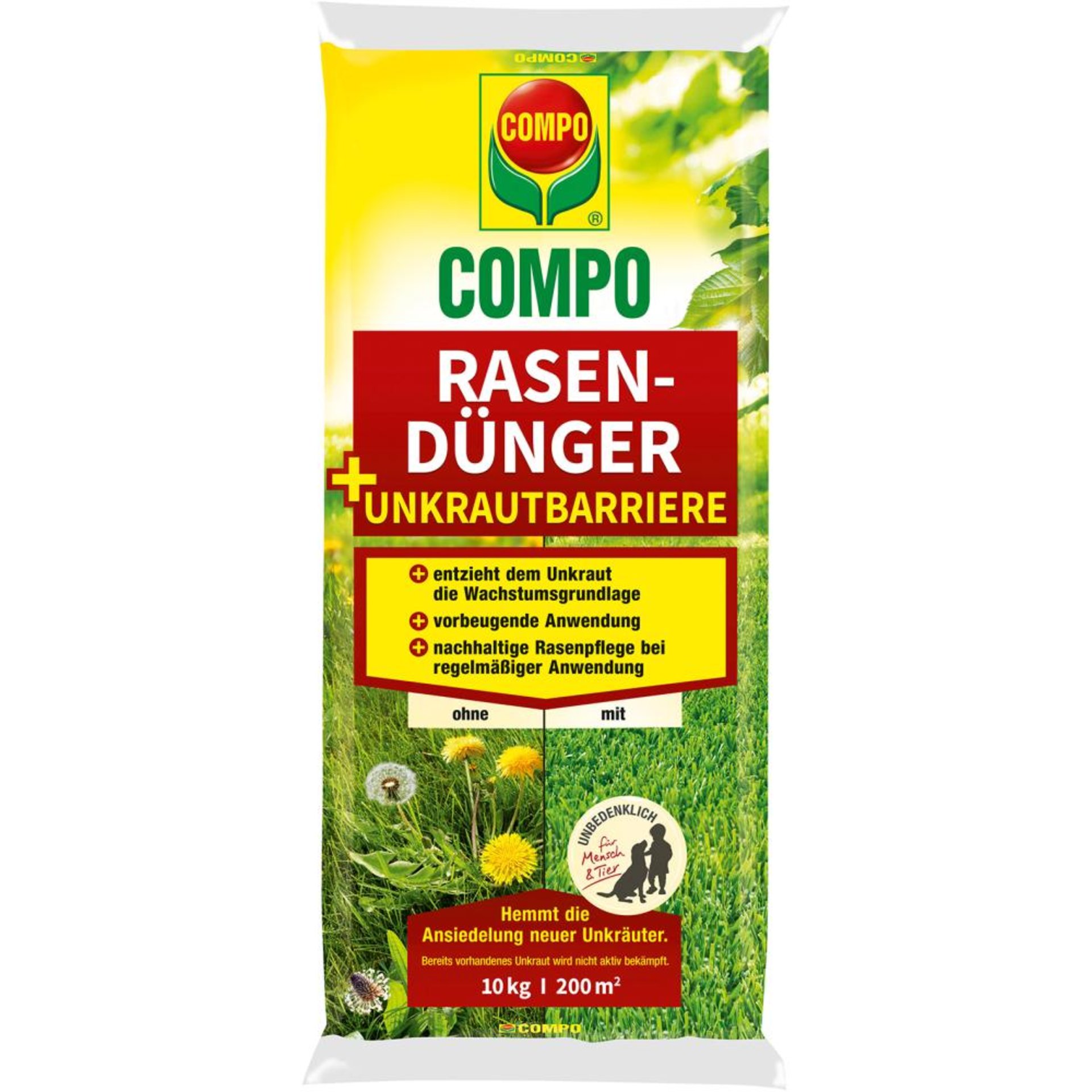 Rasendünger + Unkrautbarriere 10kg Beutel