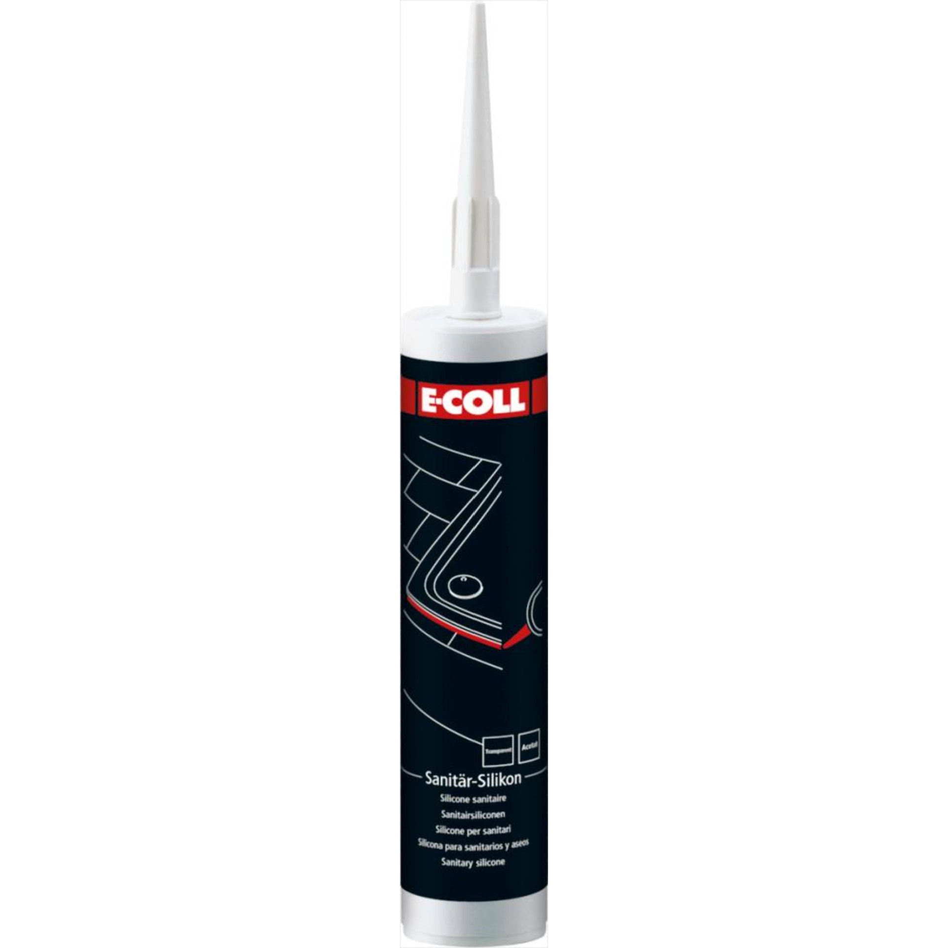 Sanitär-Silikon 310ml transparent E-COLL