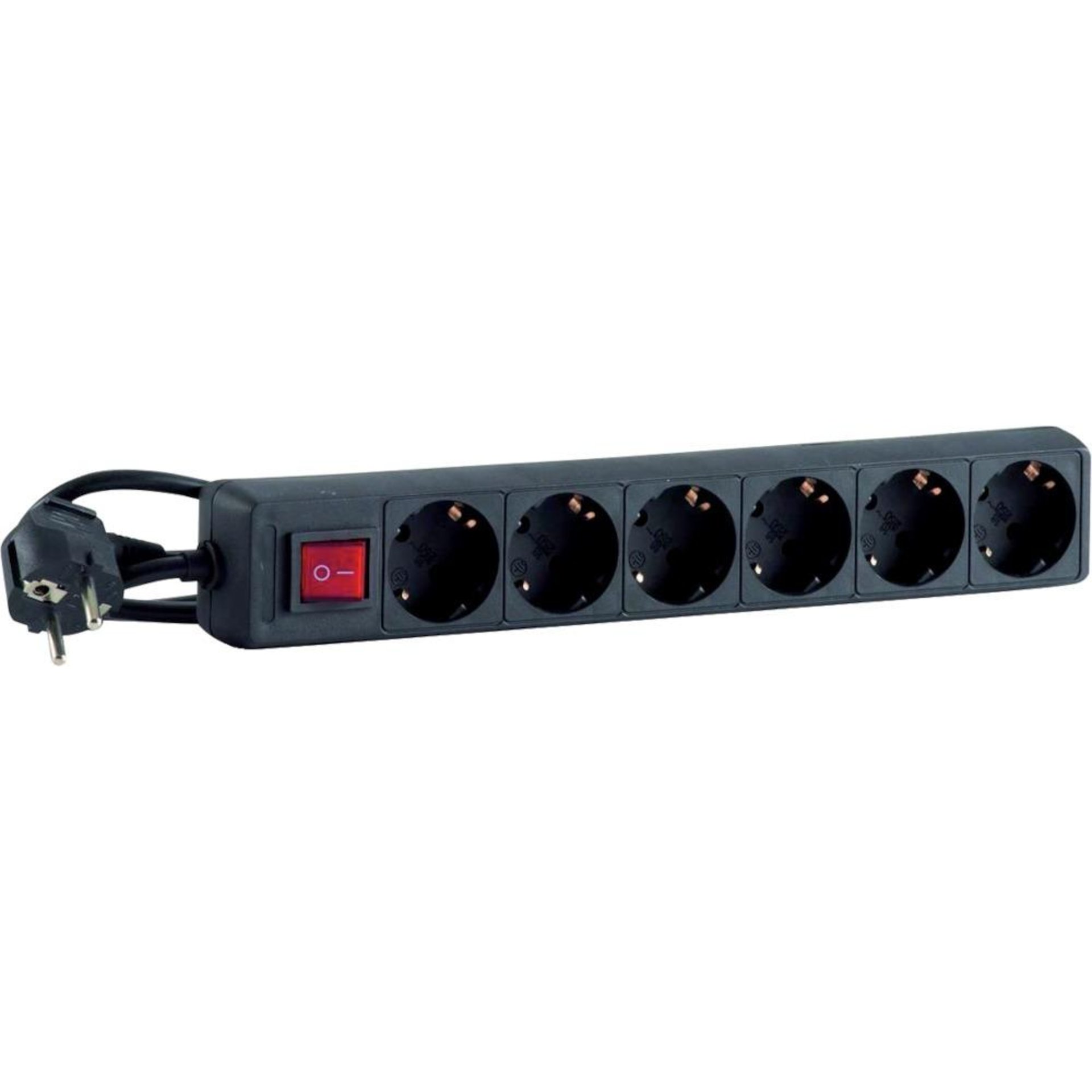 Steckdosenleiste 6-fach H05VV-F3G1,0 1,4m IP20 Hedi