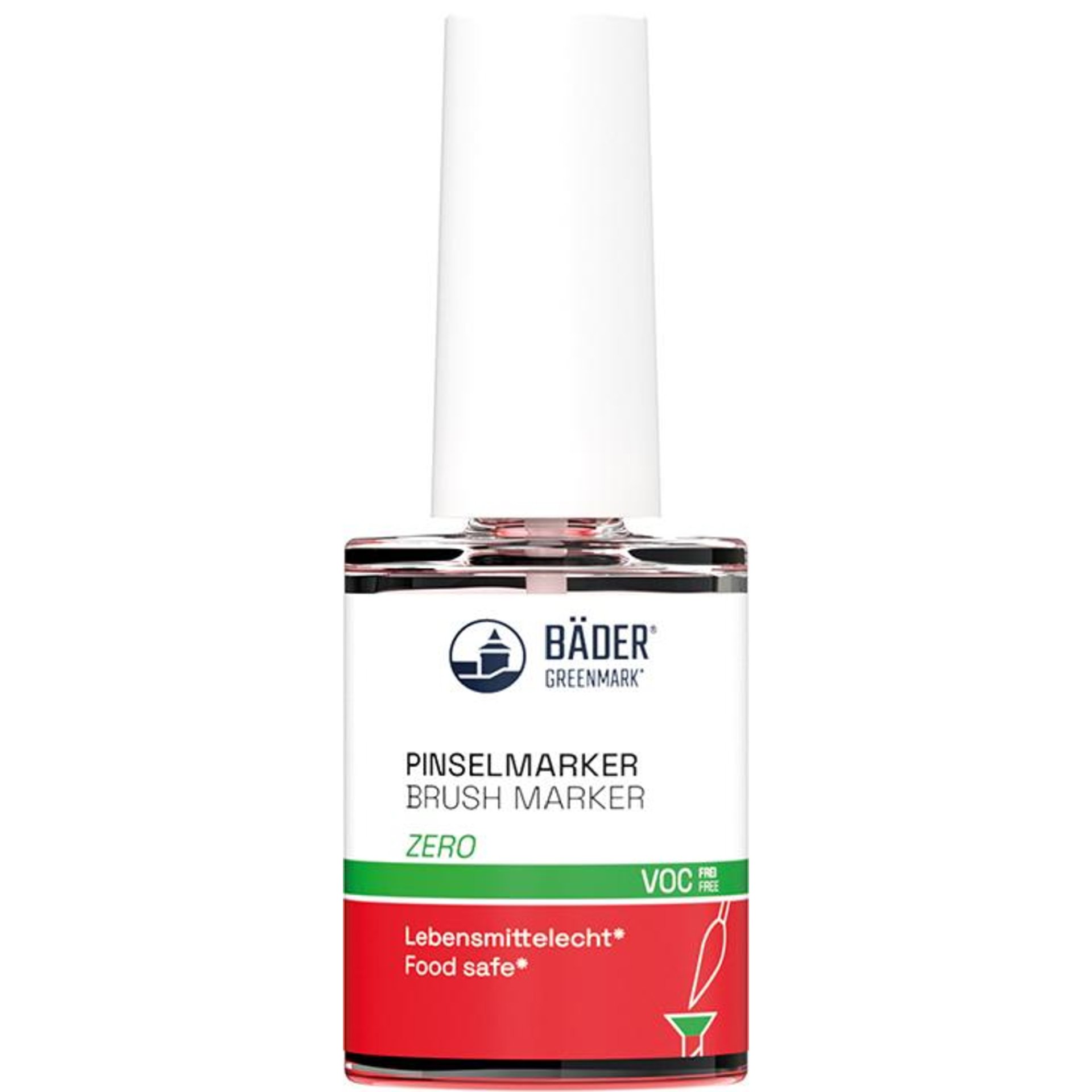 Pinsel-Marker Zero 15 ml Pinselflasche rot