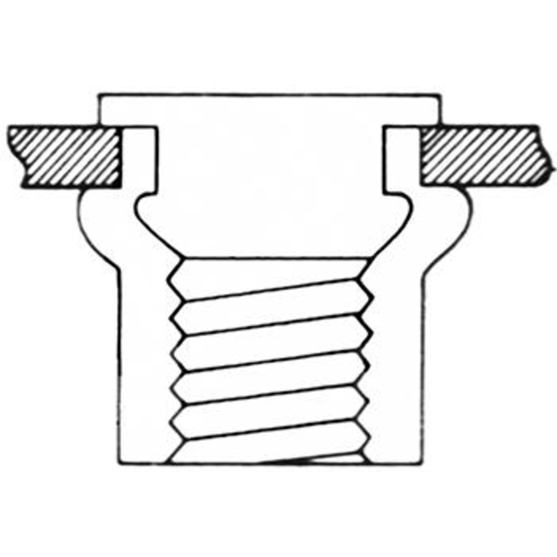 Blindnietmutter, Alu, Standard, Flachrundkopf