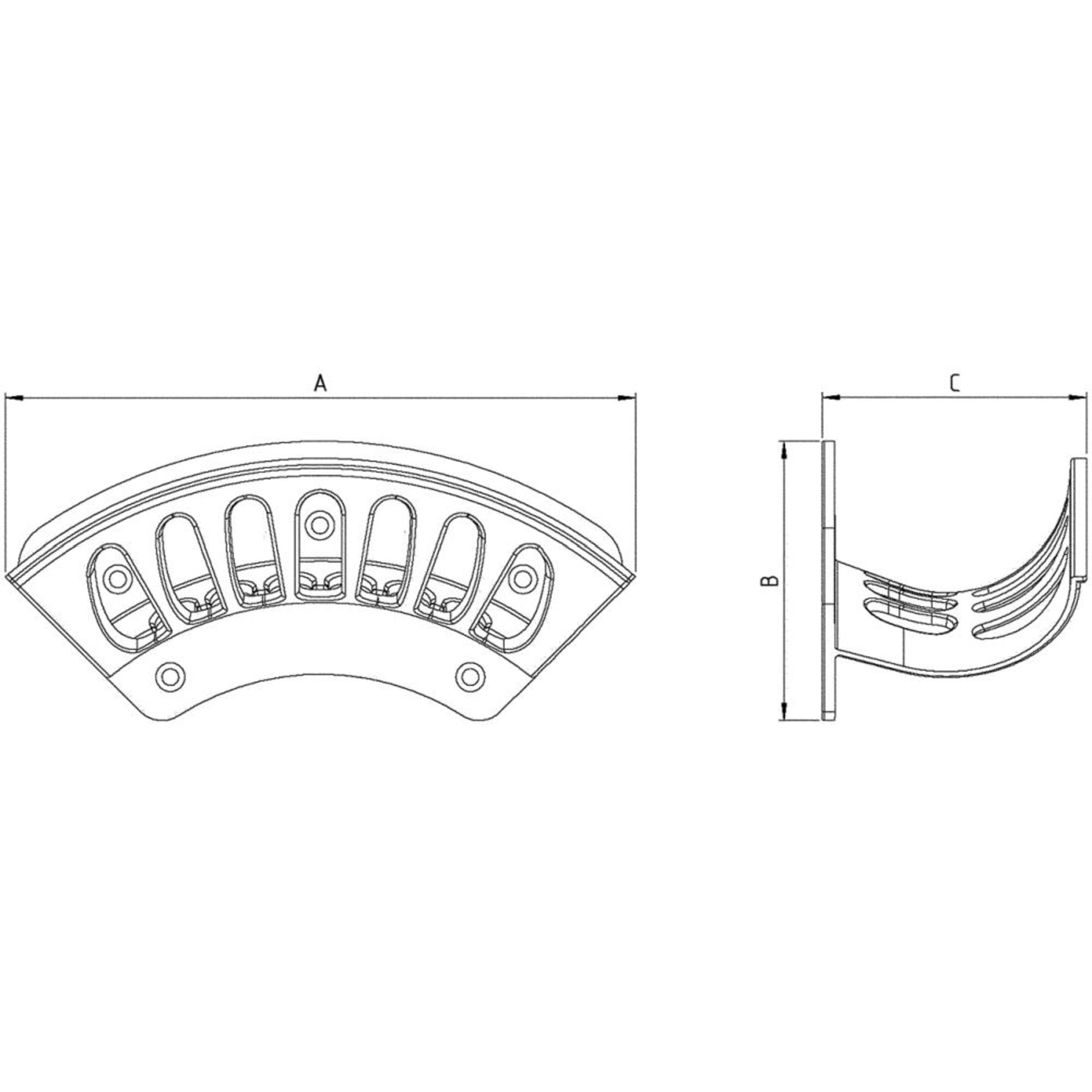 Wandschlauchhalter LM Form B Beschaffungsartikel Beschaf.
