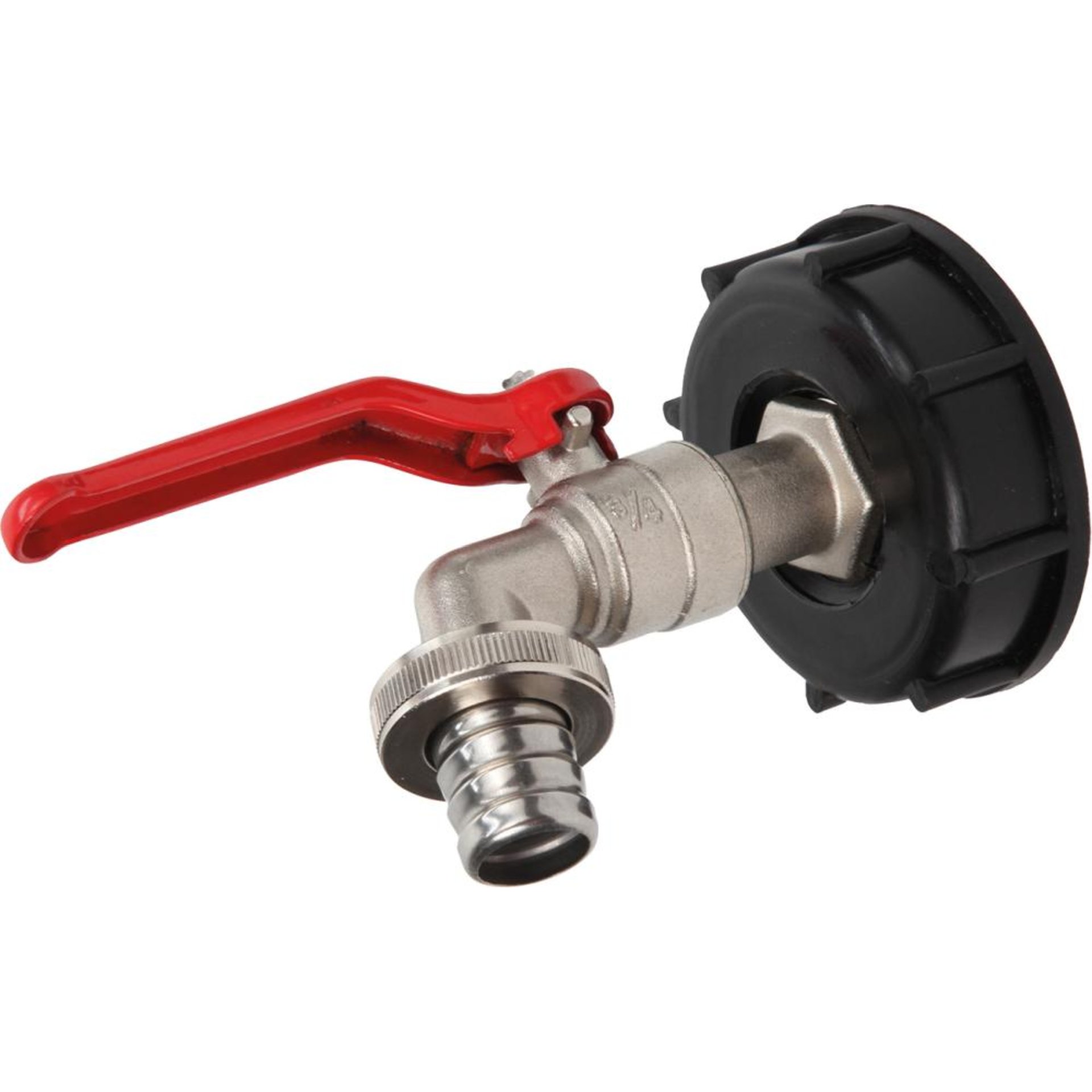 Kugelhahn Metall 3/4"zu IBC-TankFloraworldBeschaffungsartikel