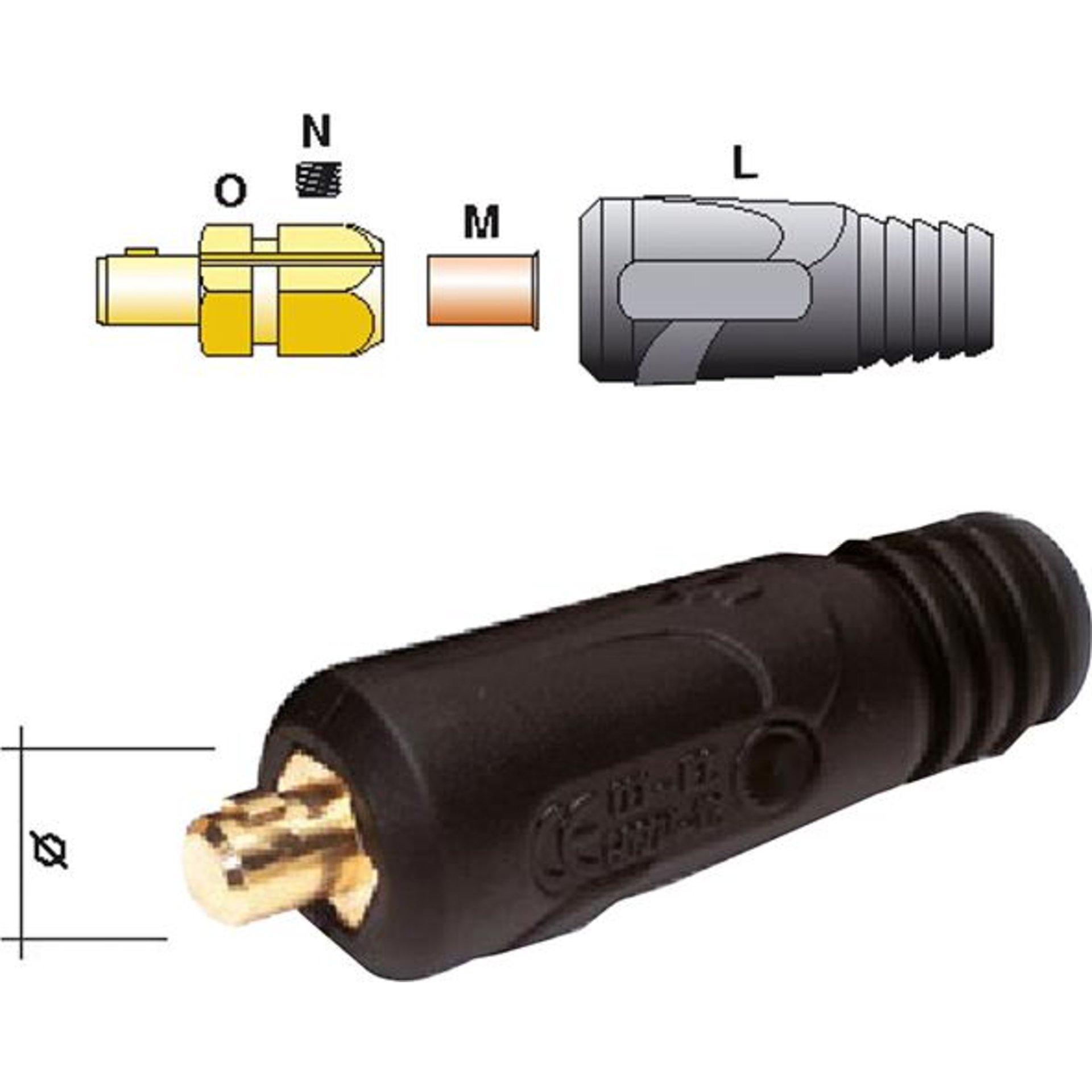 Schweißkabelstecker
