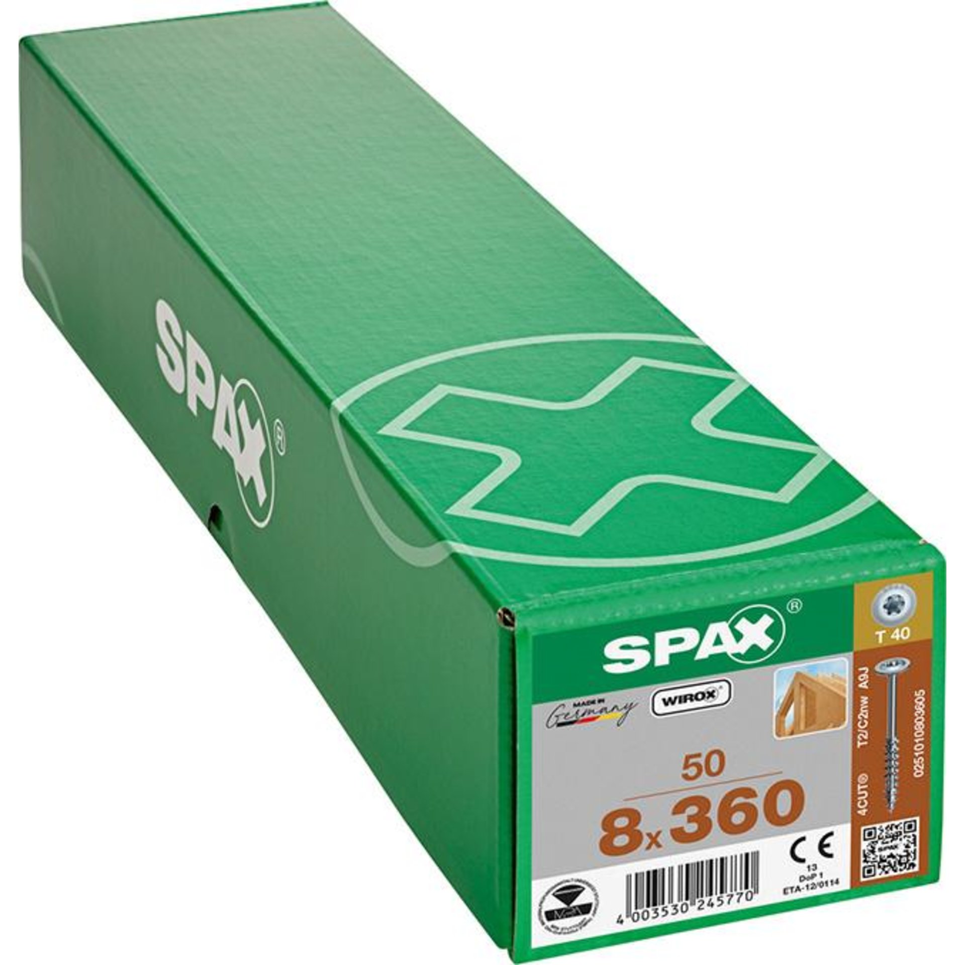 SPAX Telko T-STAR+ 8,0 x 360/80 Wirox