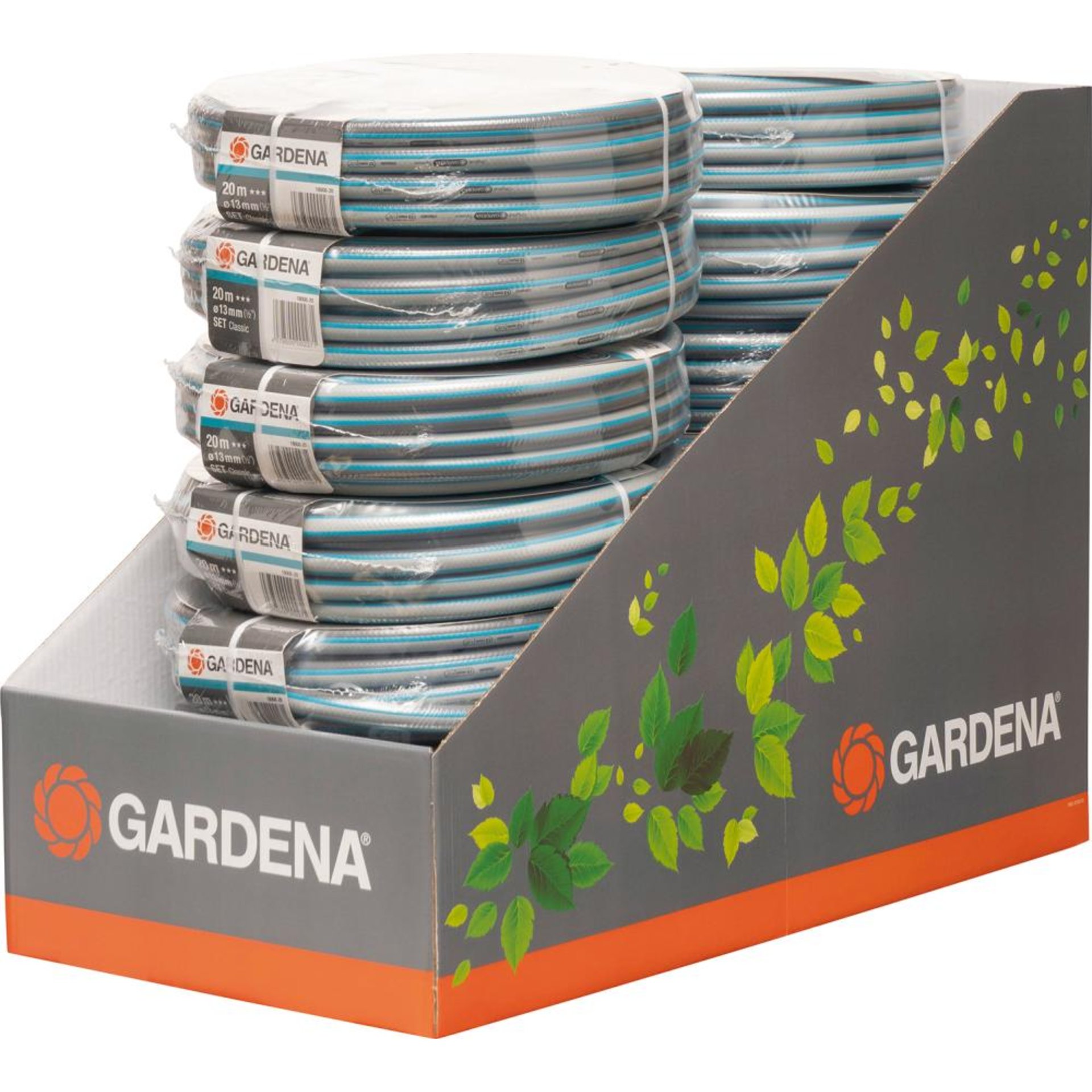Classic Schlauch 13 mm (1/2"), 20 m mit Systemteilen Display Beschaffungsartikel
