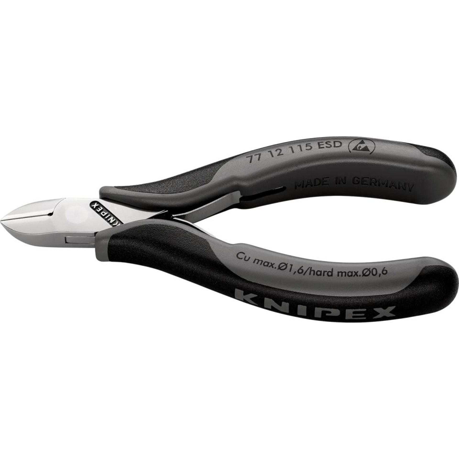 Elektr.Seitenschn. ESD 115mm m.Drahtk.m.F.Knipex