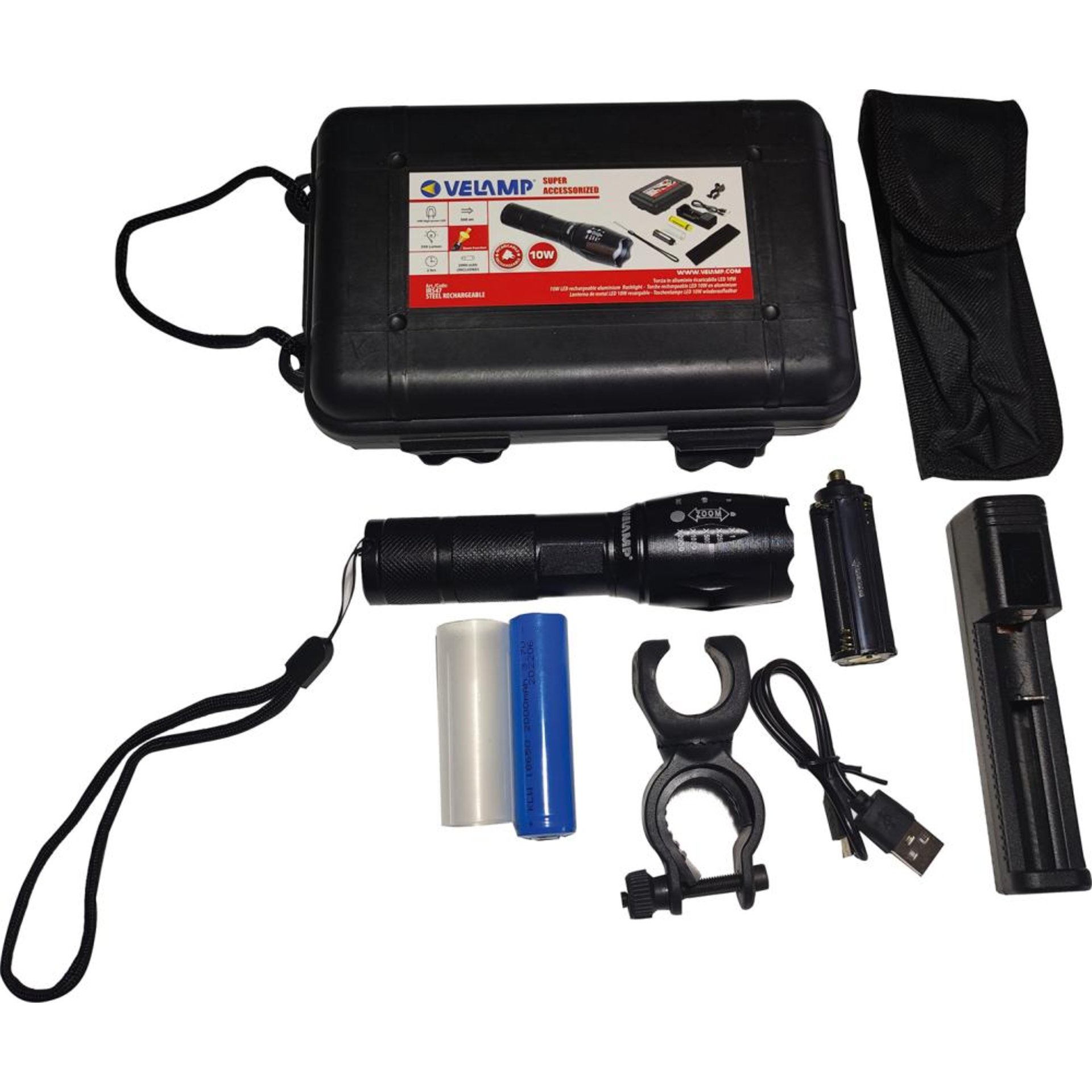 LED Taschenlampe IR547, 10W, Zoomfunktion