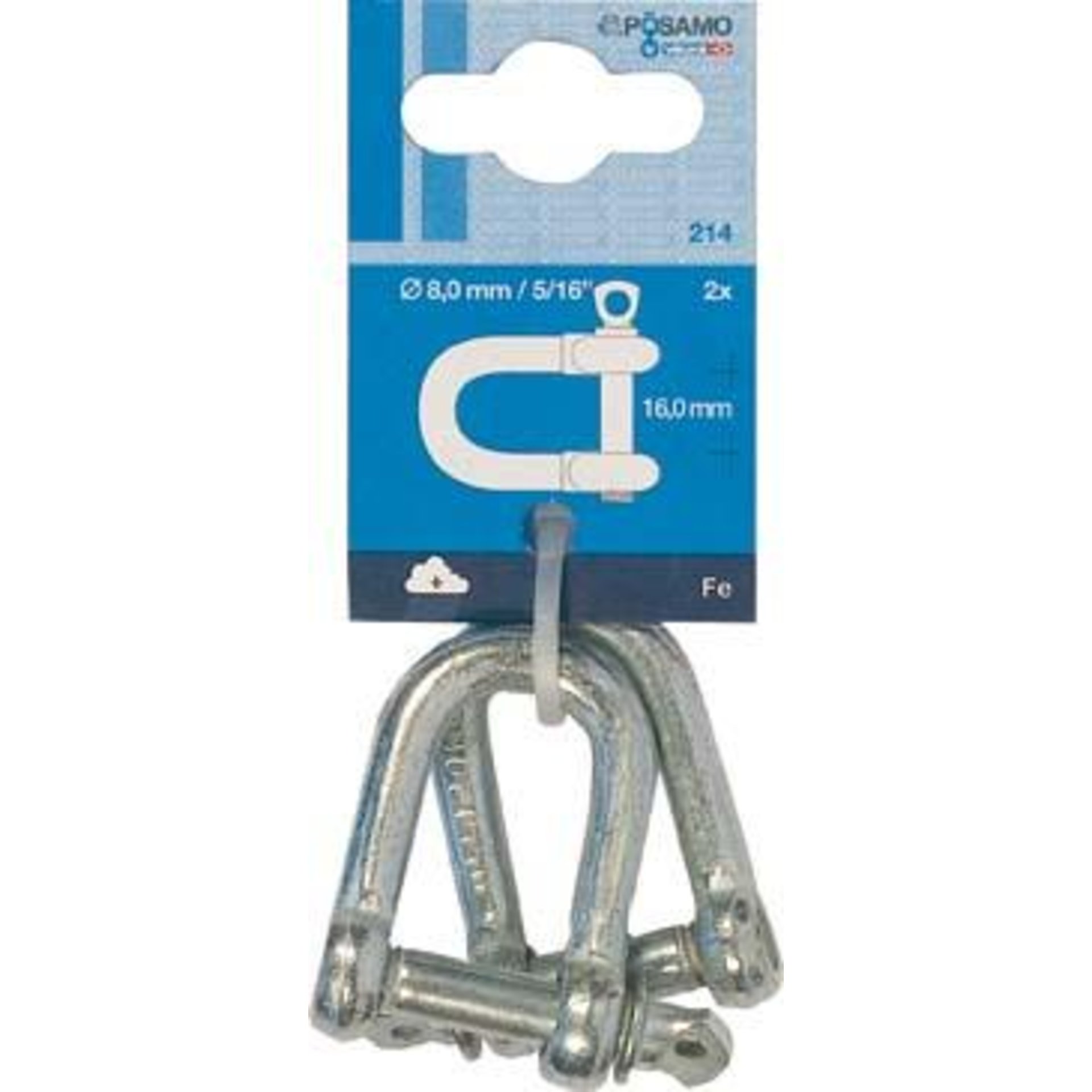 Schäkel, gerade, verzinkt