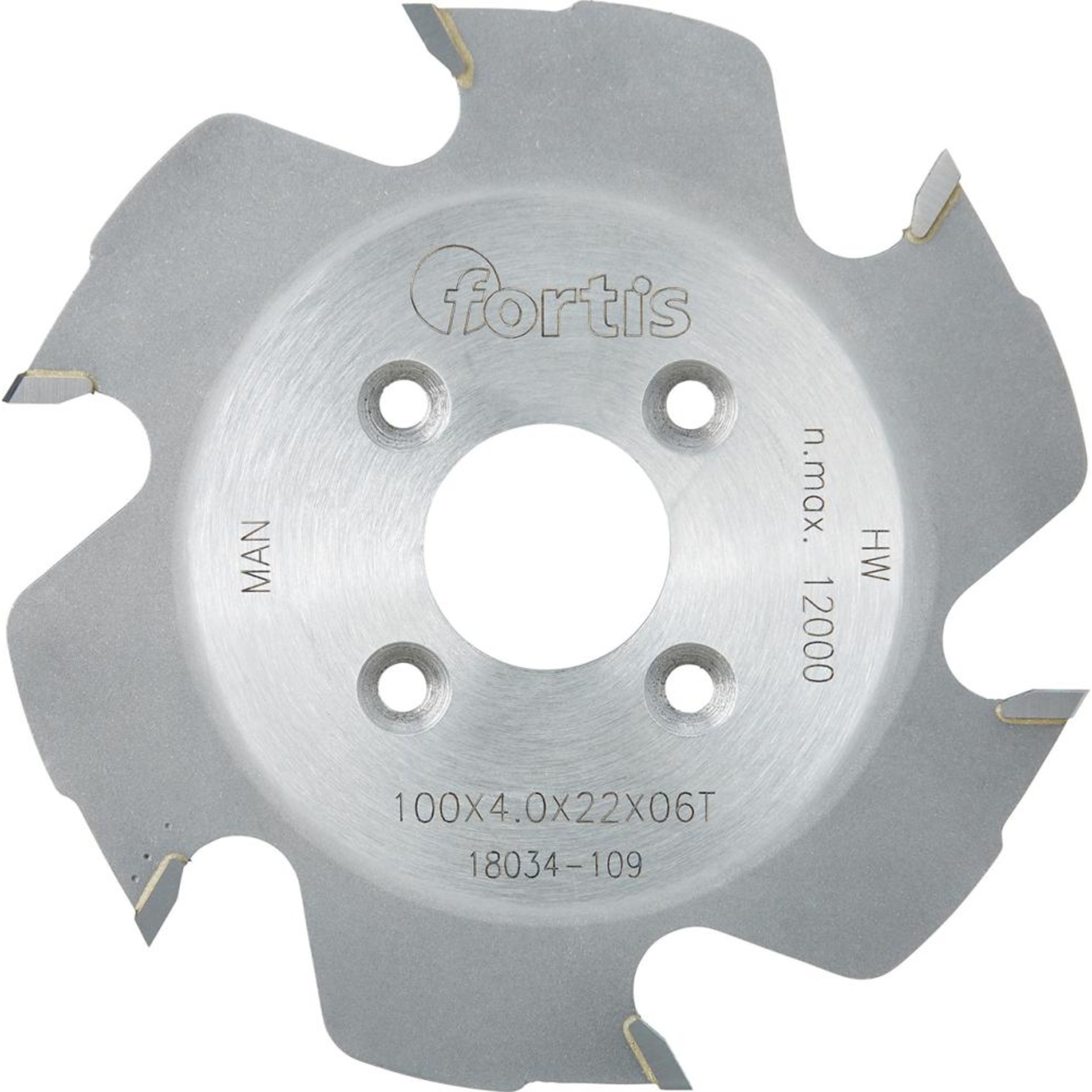 HW-Lamellen-Nutfräser 100x4,0x22 Z6W FORTIS