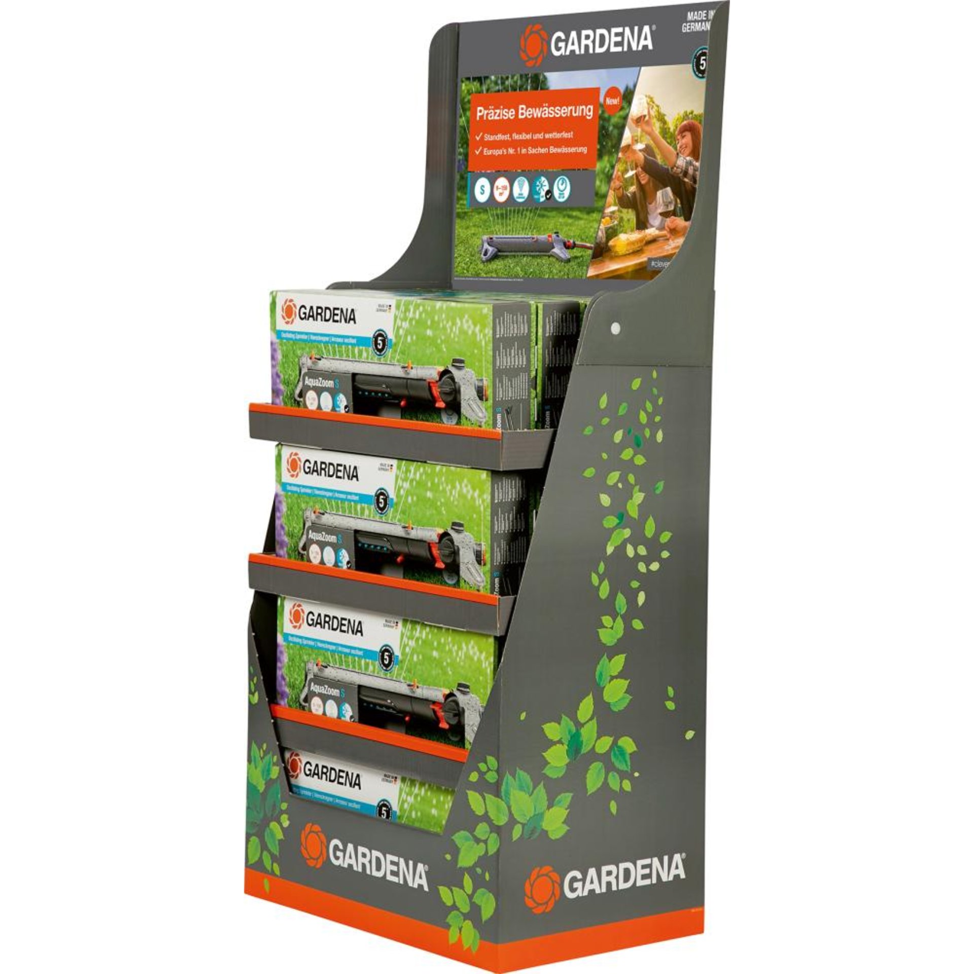 Viereckregner AquaZoom S Display Beschaffungsartikel