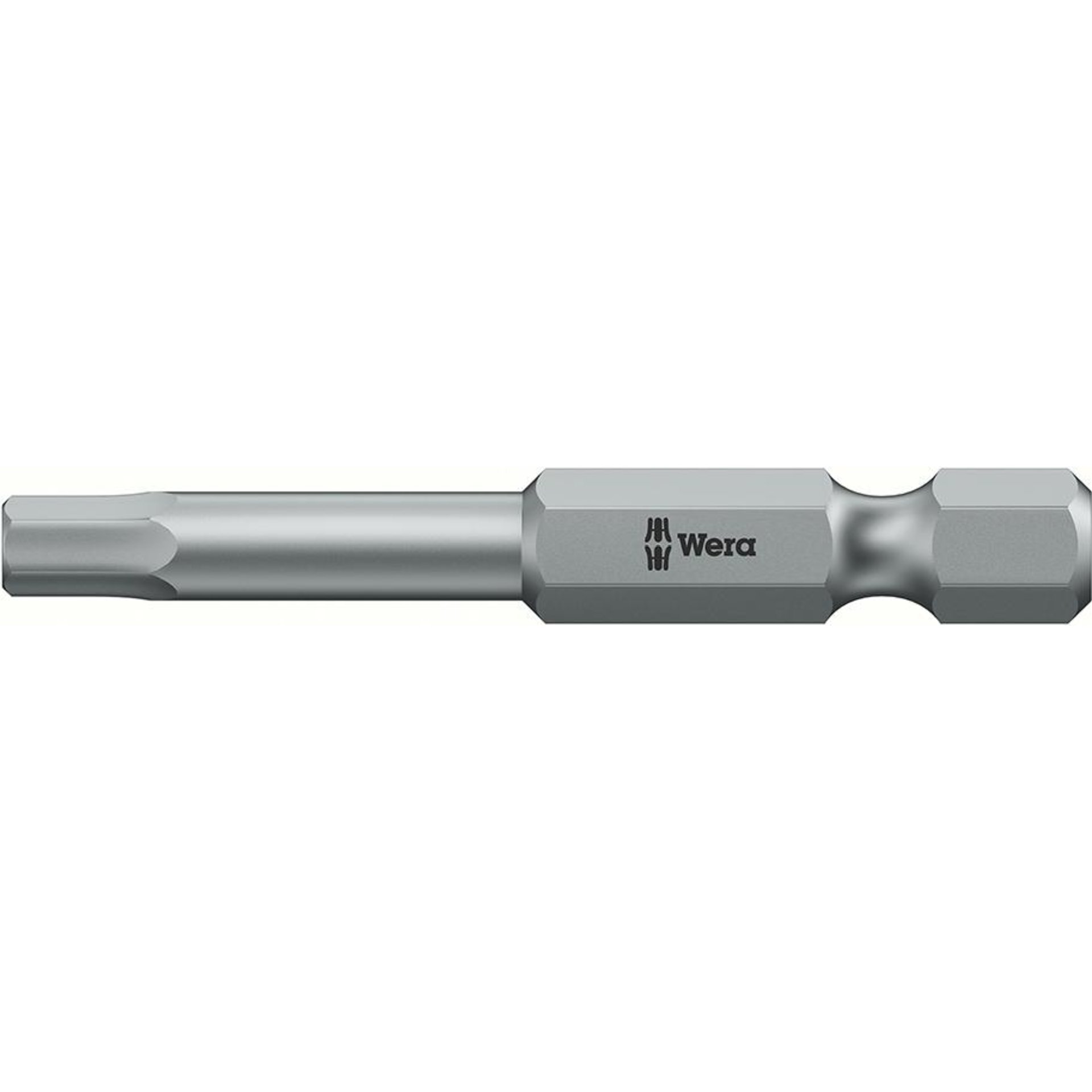 Bit zähhart 1/4" DIN 3126 E6,3 Innensechskant 2,5x50mm Wera