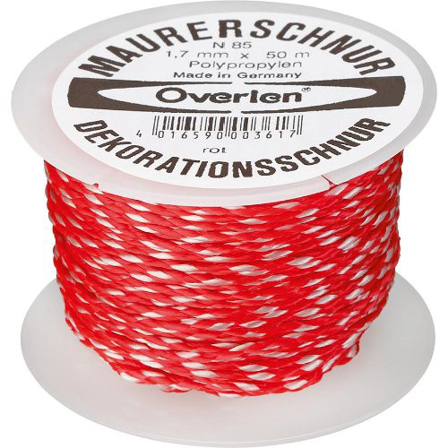 Maurerschnur PP 1,7mm 50m rot Overmann